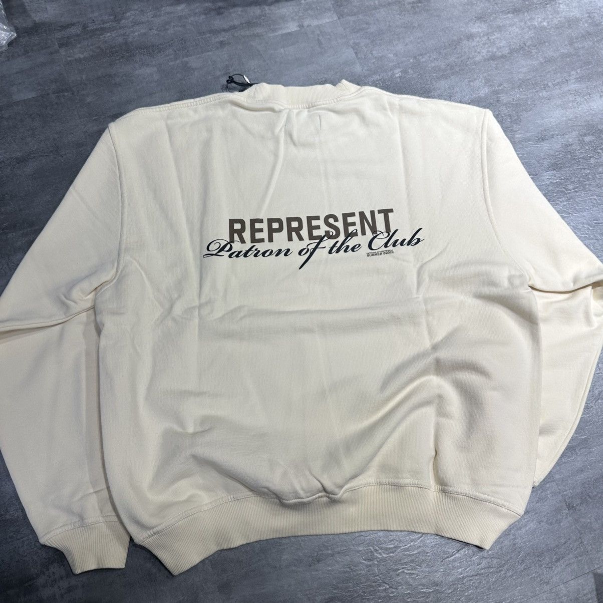Represent Clo. Represent Patron of Club Sweater - Cream Size US XL / EU 56 / 4 - 3 Thumbnail