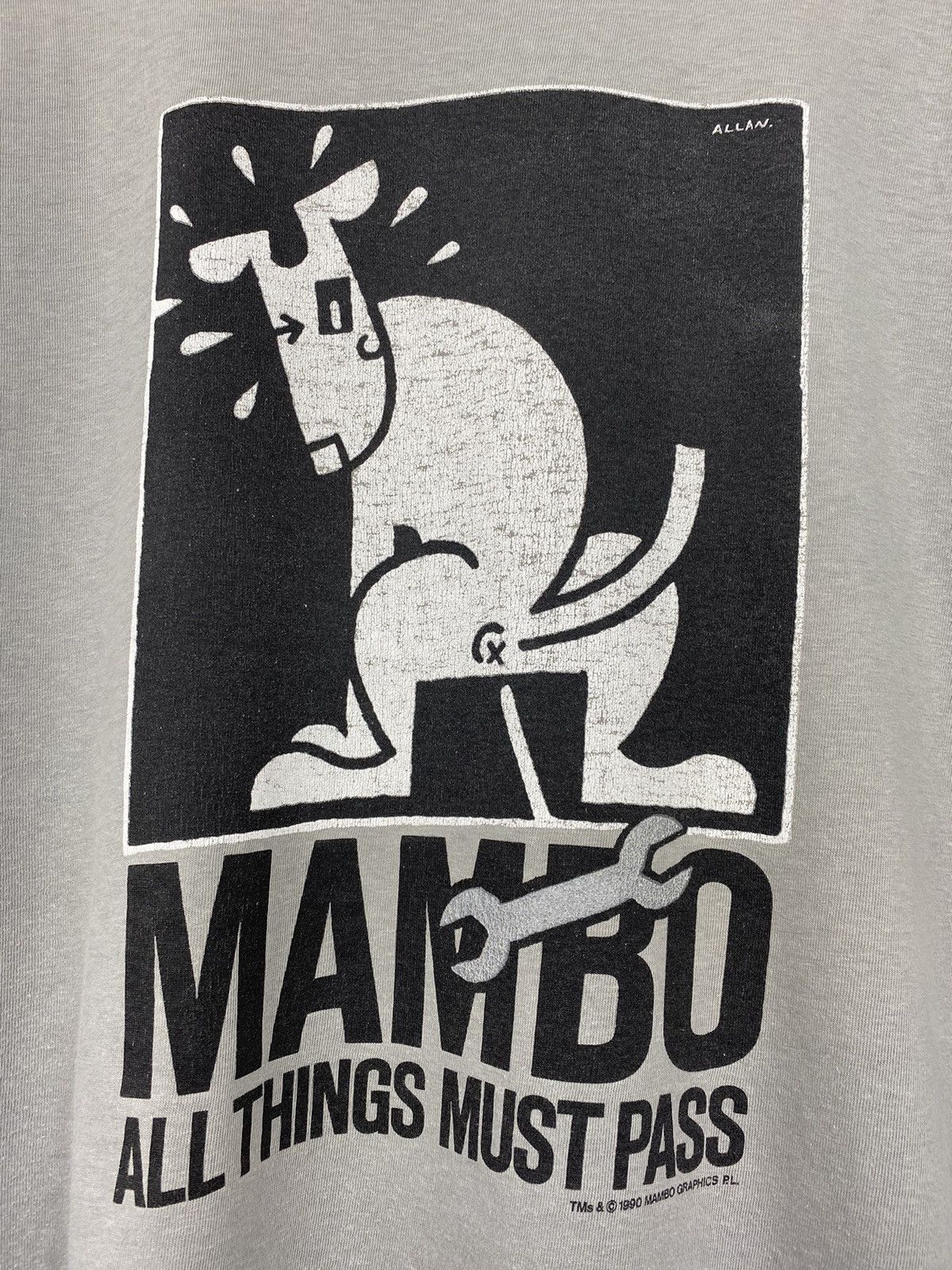 Vintage Vintage 1990 Mambo Dog T Shirt Tee Billabong Quicksilver Y2K Size US XL / EU 56 / 4 - 2 Thumbnail