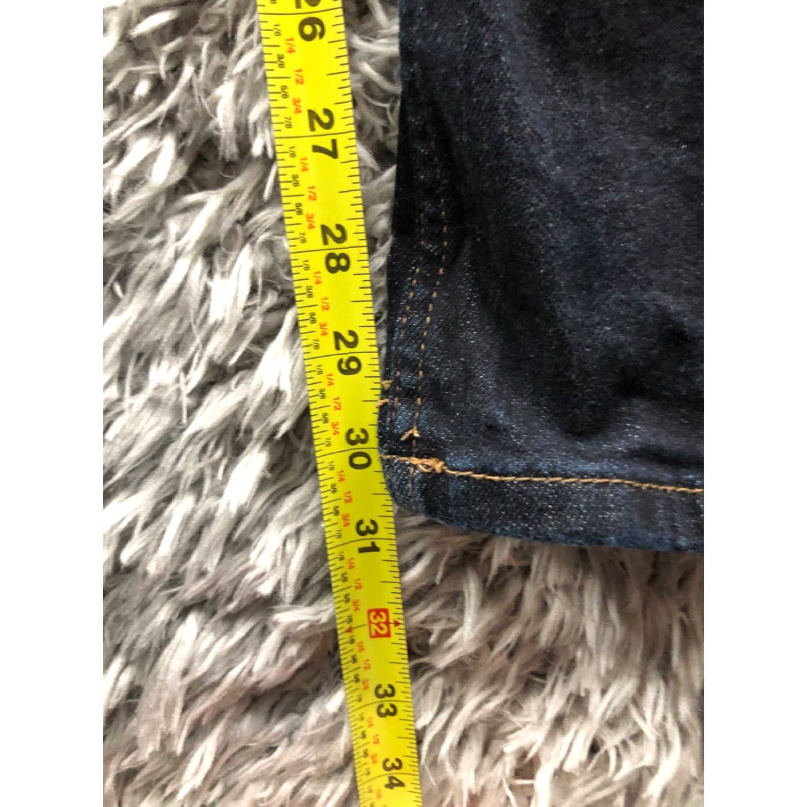 Rsq RSQ Slim Straight Jeans Mens 38x32 Dark Wash Blue Slim Modern American 5-Pocket Denim Cotton Blend Jeans RSQ Model Regular Size Type 38 Mens Blue Size US 38 / EU 54 - 3 Thumbnail