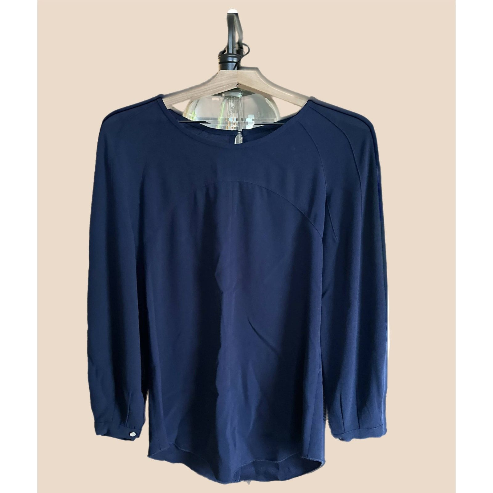 Isabel Marant Isabel Marant Long Sleeve Ruched Blouse - Navy Size XS / US 0-2 / IT 36-38 - 1 Thumbnail