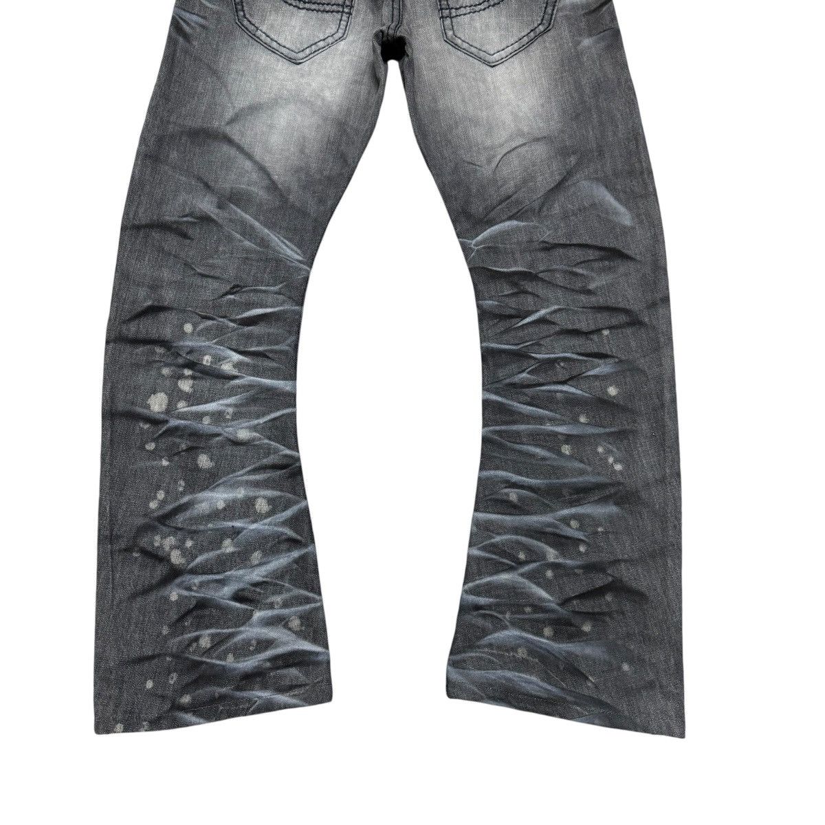 semanticdesign Semantic Design Whiskered Denim Flare Jeans Size US 32 / EU 48 - 12 Thumbnail