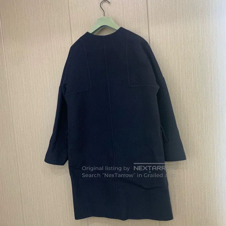 Hermes Hermes Dark blue women's coat, 100% cashmere Size XS / US 0-2 / IT 36-38 - 2 Thumbnail