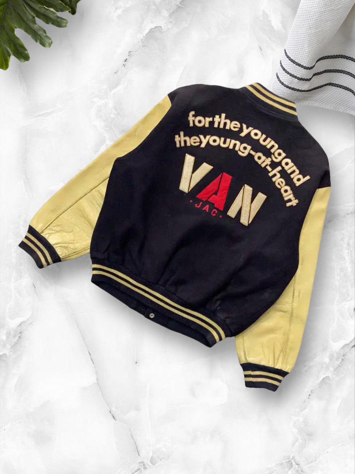 Vintage Vintage 70s Van Jac Football Sun Faded Wool Varsity Jacket Size US M / EU 48-50 / 2 - 3 Thumbnail