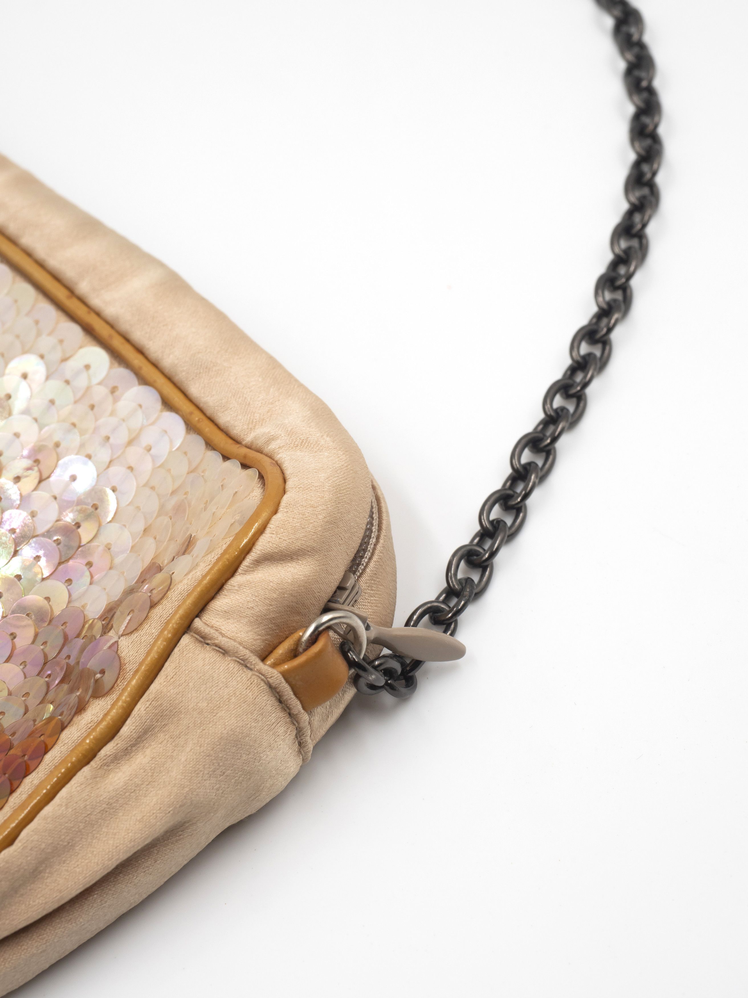 Prada Prada Vintage Gold Sequined Handbag Size ONE SIZE - 6 Thumbnail