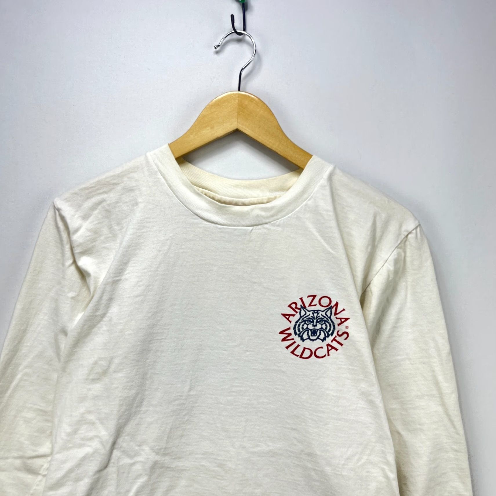 Vintage VINTAGE Arizona Wildcats Shirt Long Sleeve M White Mens 90s Size US M / EU 48-50 / 2 - 2 Thumbnail