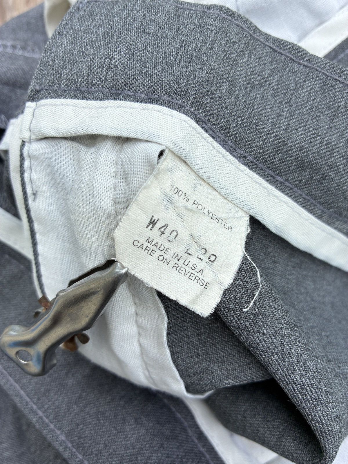 Levi's Vintage Levi’s Action Slacks Gray Trousers – Straight Leg Size US 40 / EU 56 - 4 Thumbnail