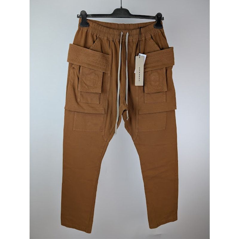 Rick Owens Drkshdw o1rshd1 Creatch Cargo Drawstring Pants in Orange Size US 34 / EU 50 - 9 Thumbnail