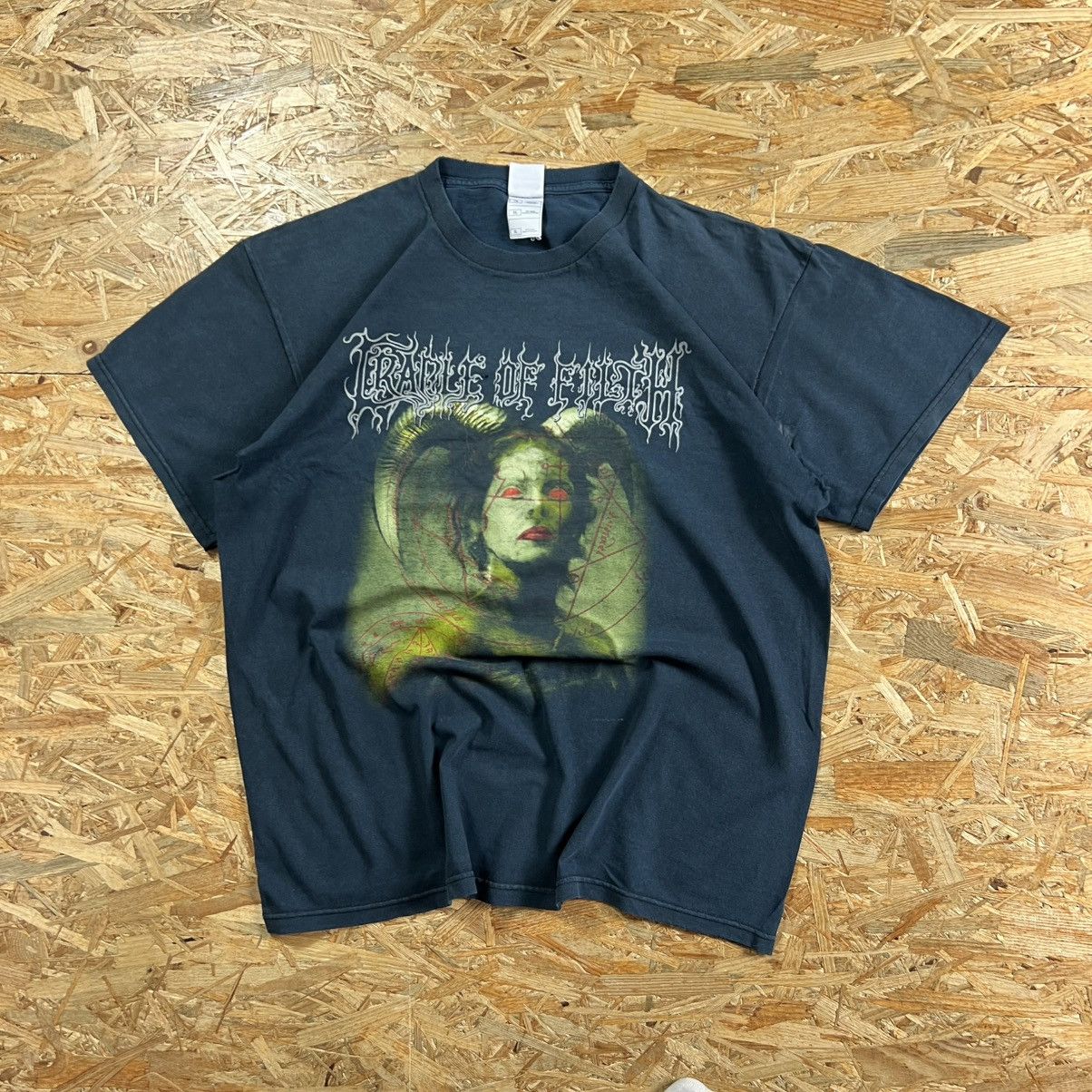 Band Tees × Vintage CRADLE OF FILTH T-SHIRT JERSEY Y2K 90S GOTHIC GRUNGE EMO Size US XL / EU 56 / 4 - 2 Thumbnail