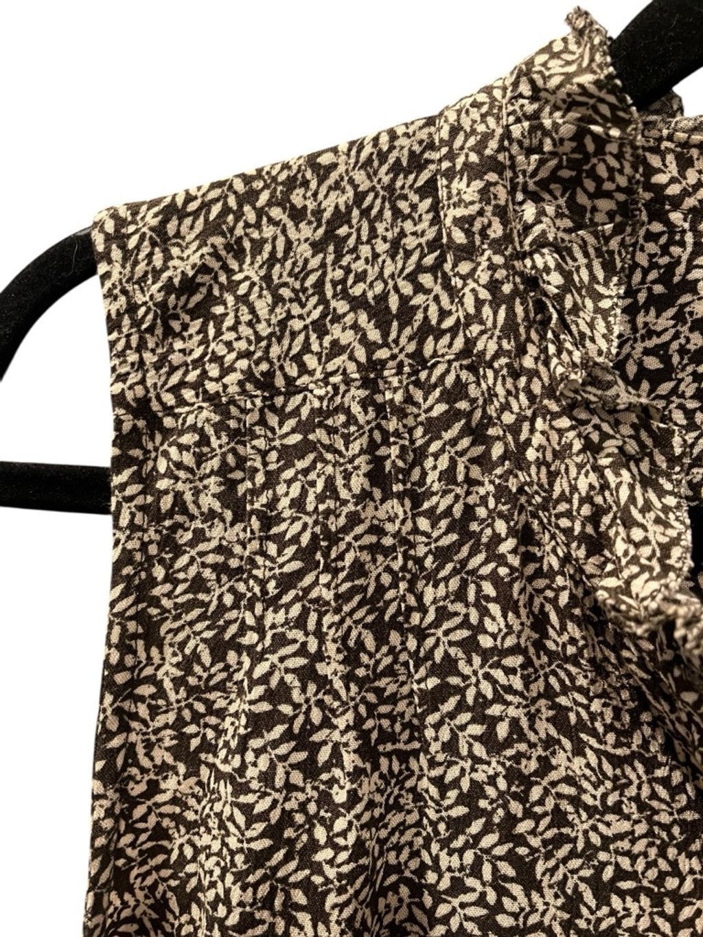 Faherty Faherty Faith Ruffle Leaf Batik Sleeveless Blouse Size Large Size L / US 10 / IT 46 - 6 Thumbnail