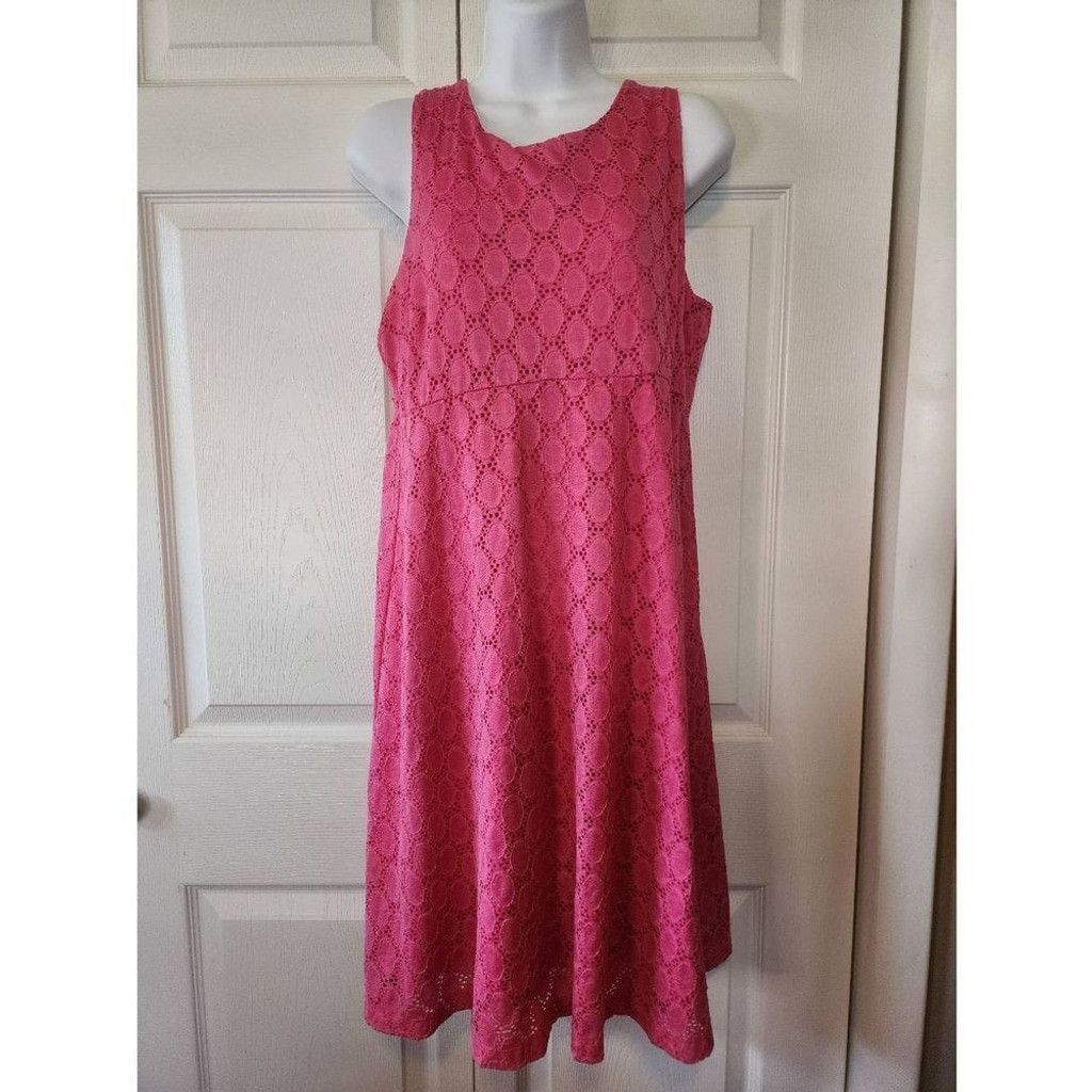 Other Motherhood Pink Lace Dress Size L / US 10 / IT 46 - 1 Thumbnail