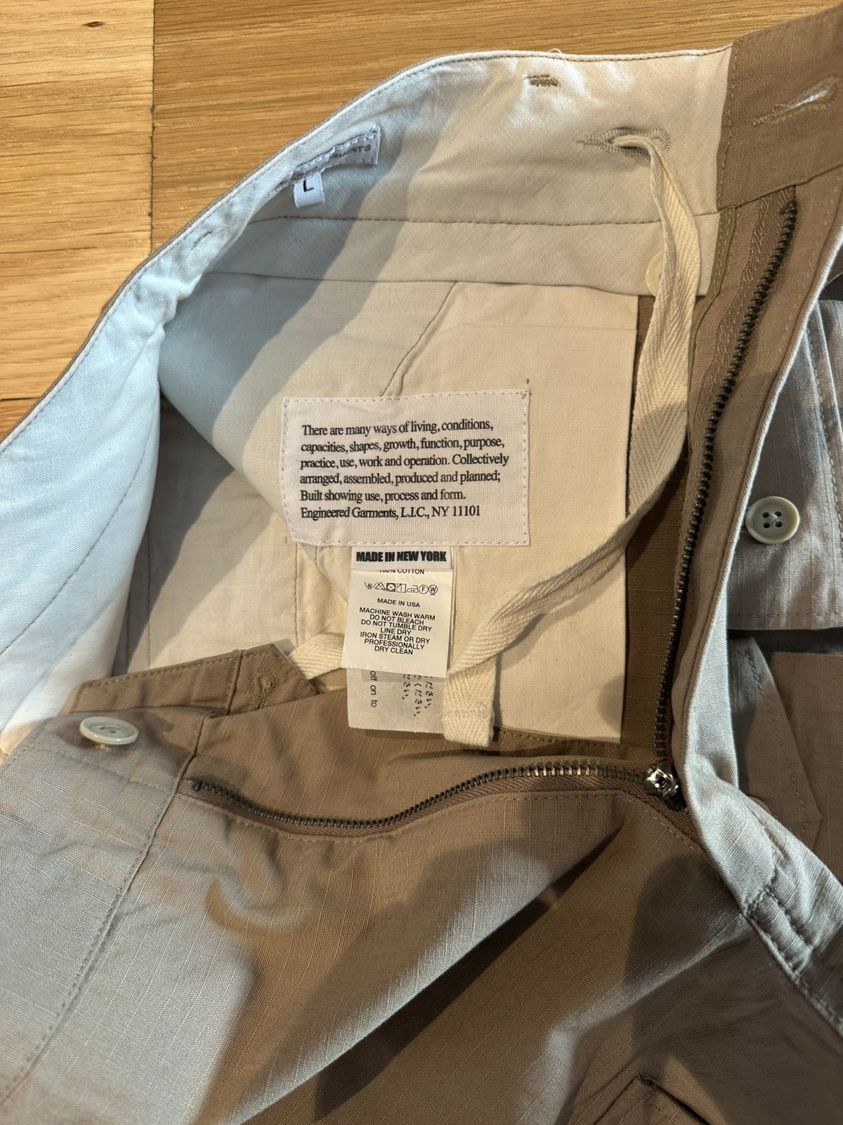 Engineered Garments Engineered Garments - Cotton Ripstop FA Flight Cargo Pants Size US 36 / EU 52 - 3 Thumbnail