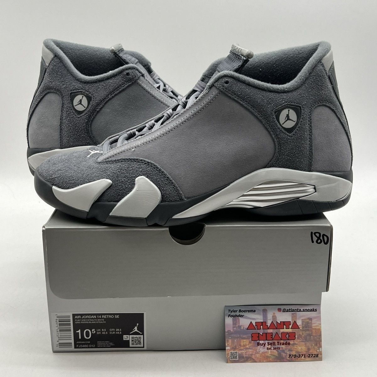 Jordan Brand Air Jordan 14 flint grey Size US 10.5 / EU 43-44 - 1 Thumbnail