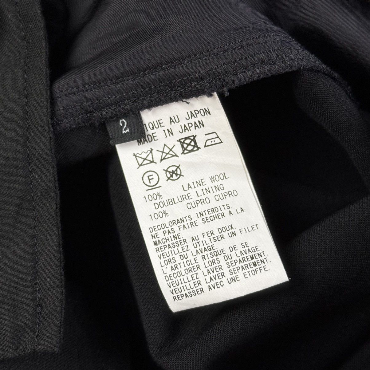 Y's Y’s - S/S24 - Washer Wool Gabardine Tucked Pants Size 27" / US 4 / IT 40 - 9 Thumbnail