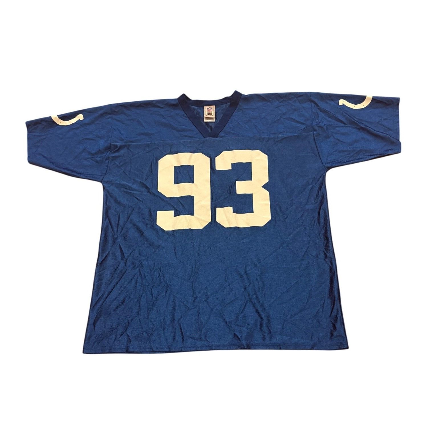 NFL Indianapolis Colts Dwight Freeney #93 NFL Jersey Blue Men's Size US XL / EU 56 / 4 - 2 Thumbnail