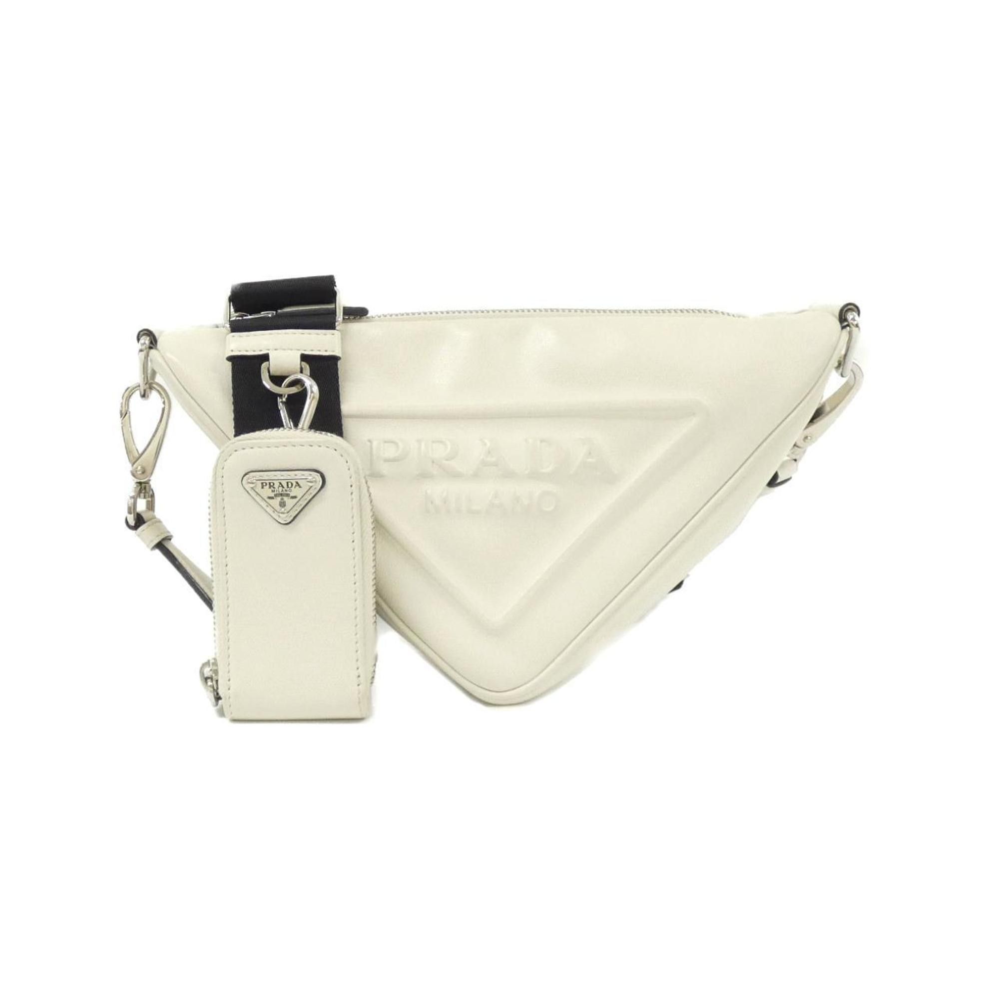 Shoulder Bag Crossbody New Triangle White Prada White Saffiano