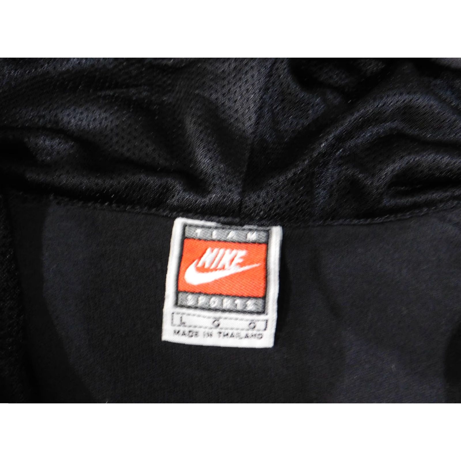 Nike VINTAGE nike hoodie large men black snap 90s basketball stretch retro Size US L / EU 52-54 / 3 - 6 Thumbnail