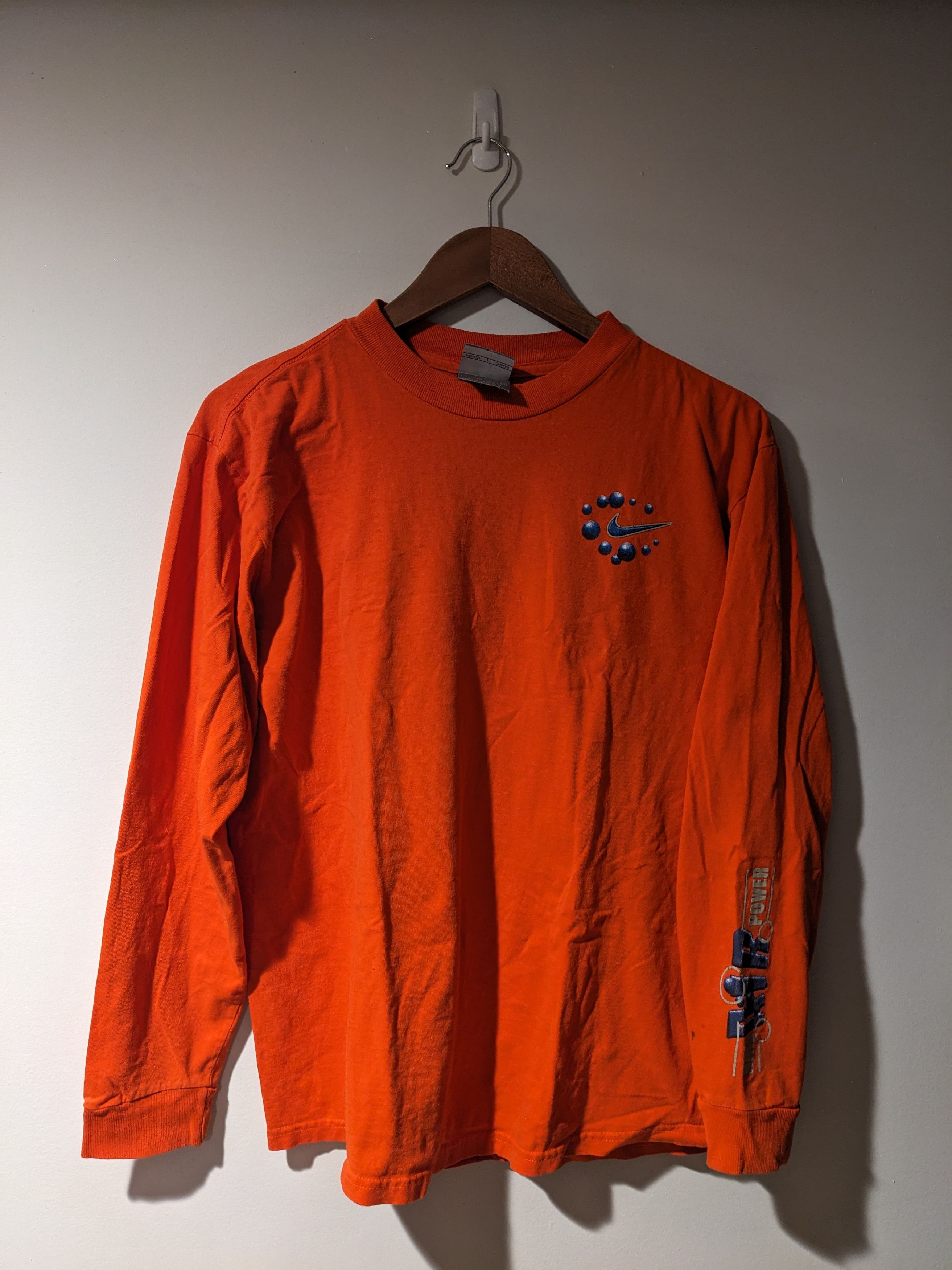 Nike × Vintage Vintage Y2K Nike Air Check Swoosh Youth Long-Sleeve T-Shirt Size US XL / EU 56 / 4 - 6 Thumbnail