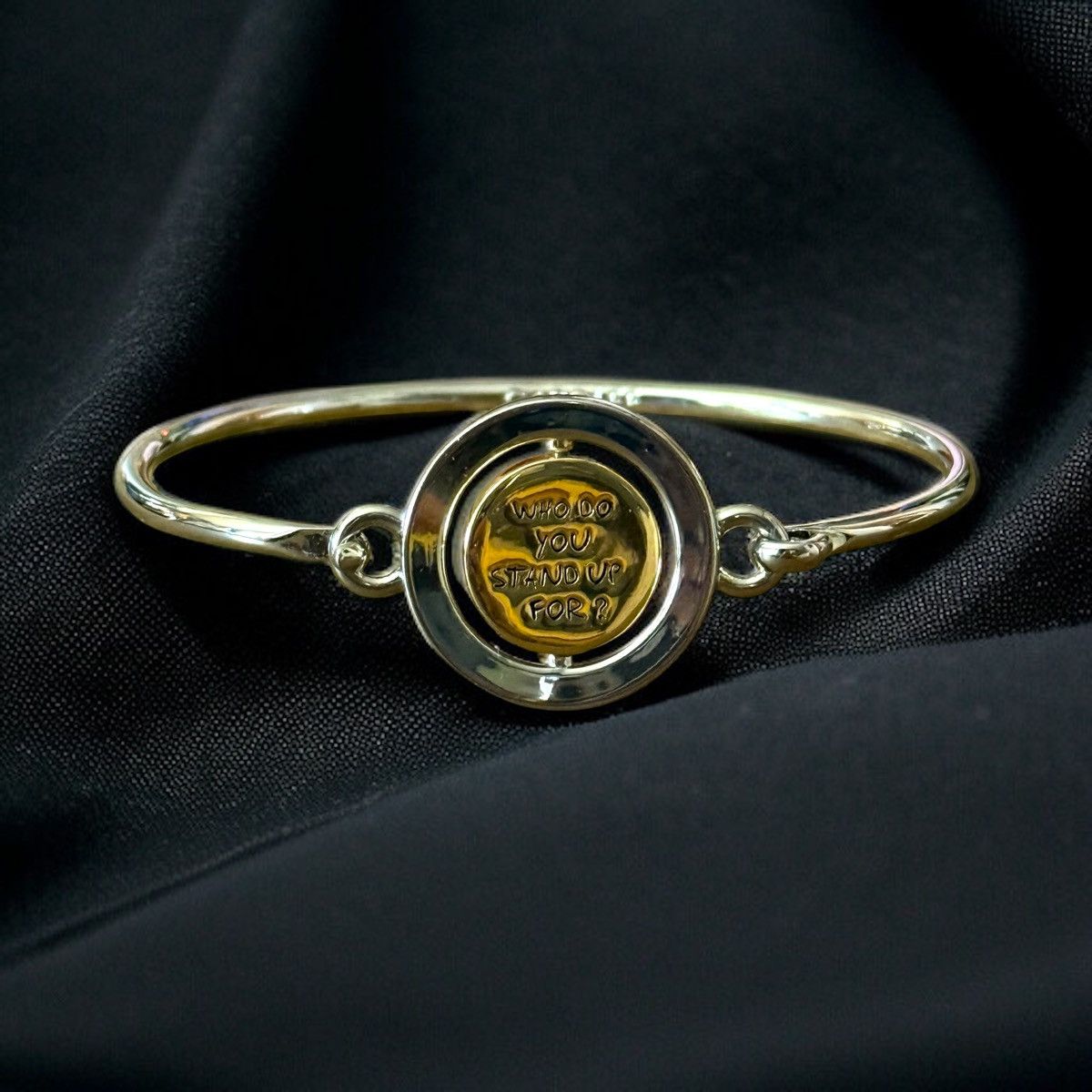 Other Carolee Double Take Who Do You Stand Up For? bangle bracelet Size ONE SIZE - 1 Thumbnail