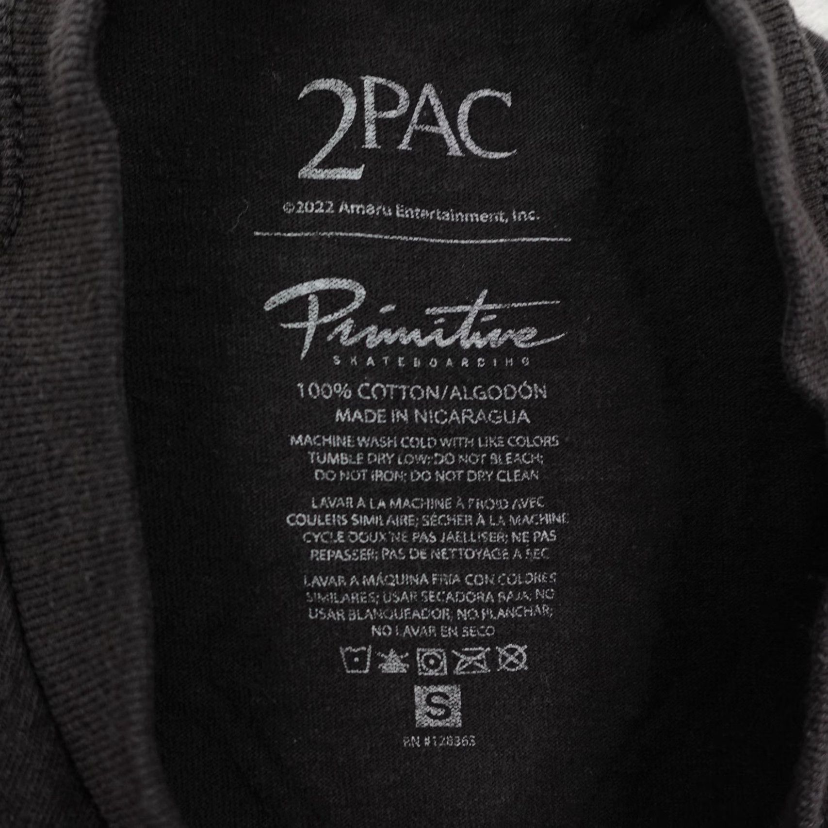 Primitive Primitive Shirt Mens Small Black 2Pac Tupac Shakur Hip Hop Rap Tee Graphic Print Size US S / EU 44-46 / 1 - 7 Thumbnail