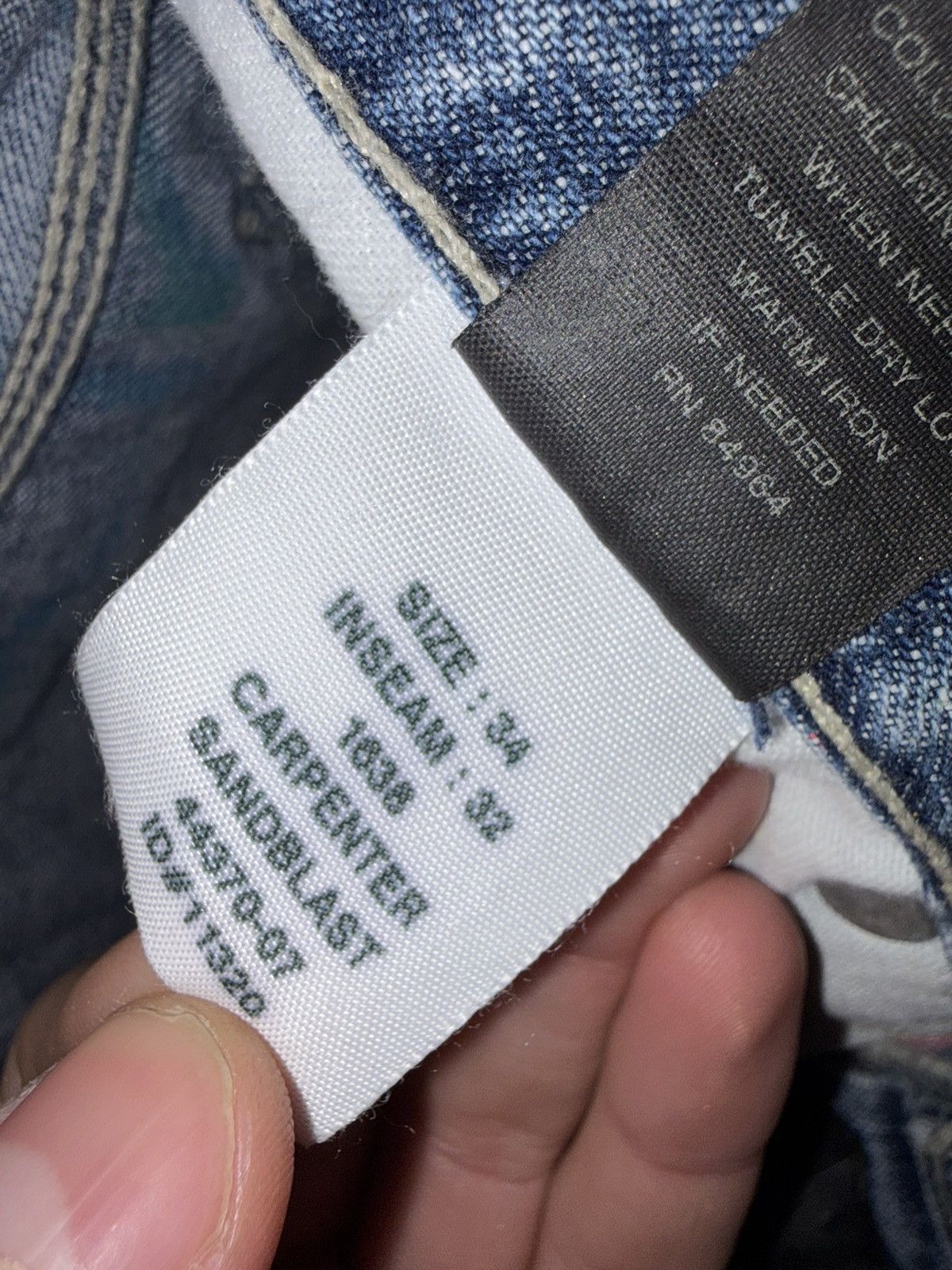 Skoloct Skoloct hand panted jeans 1of1 Size US 34 / EU 50 - 8 Thumbnail