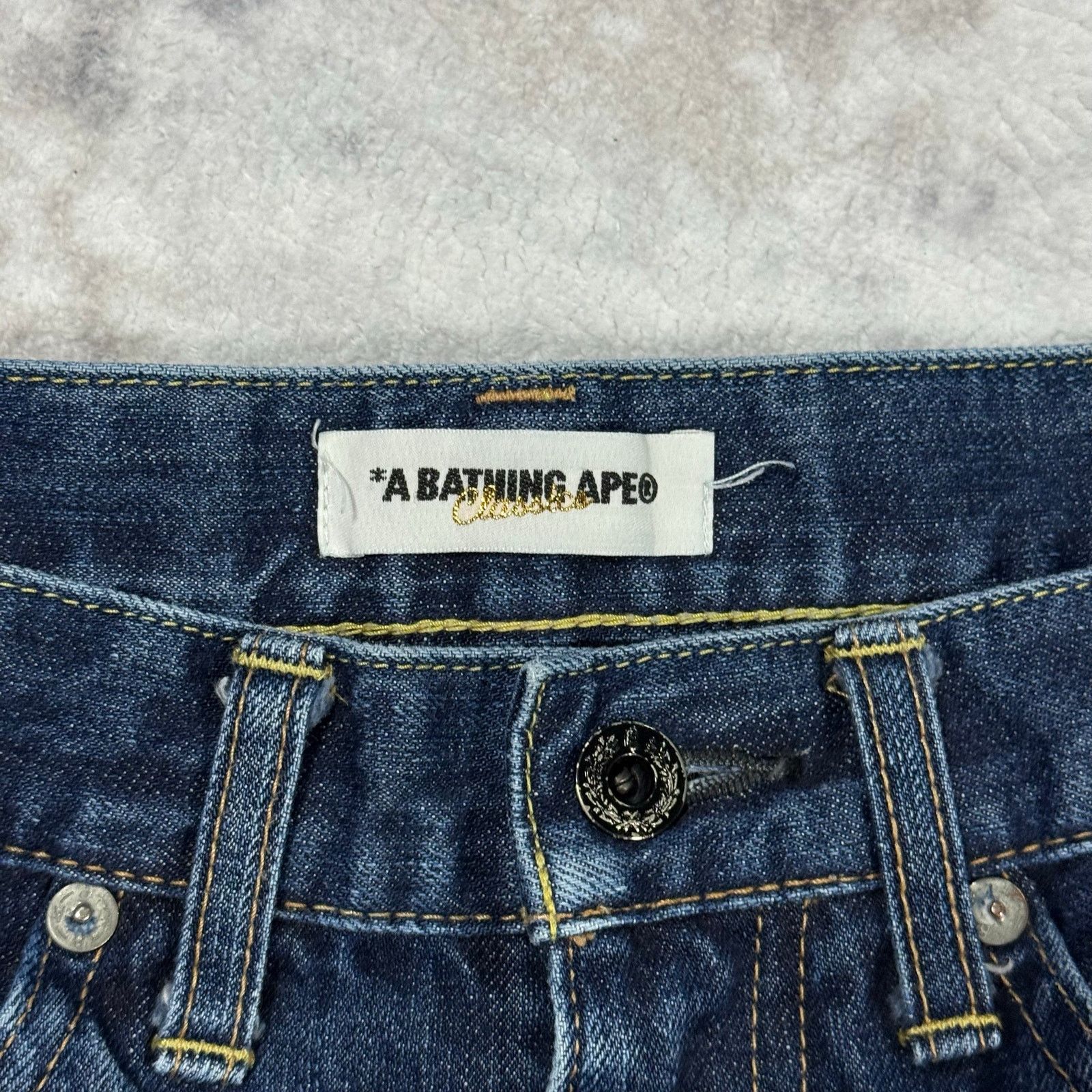 Bape × Nigo Authentic Bape 2000’s Crown Jeans 30 Size US 30 / EU 46 - 4 Thumbnail
