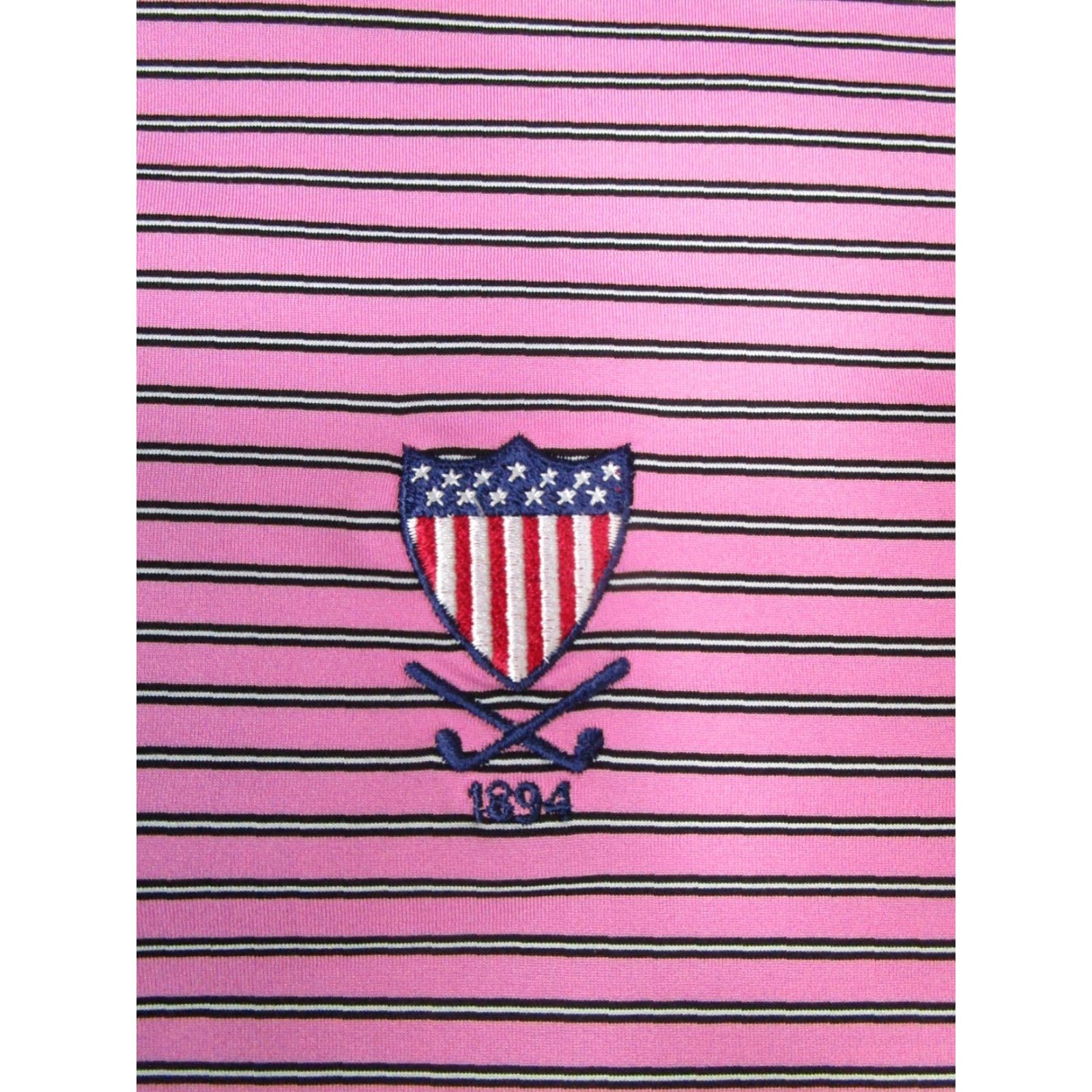 Peter Millar Peter Millar Polo Shirt Mens L Pink Striped Summer Comfort Golf Logo Shirt Size US L / EU 52-54 / 3 - 3 Thumbnail