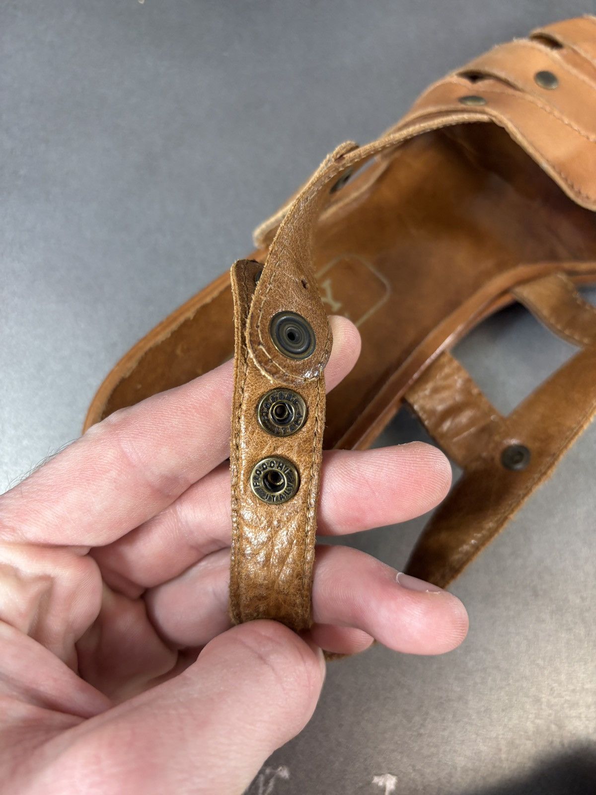 Bally 1985 Vintage Bally Sandals Made in Italy Leather 1980s Women Size US 8.5 / IT 38.5 - 16 Thumbnail