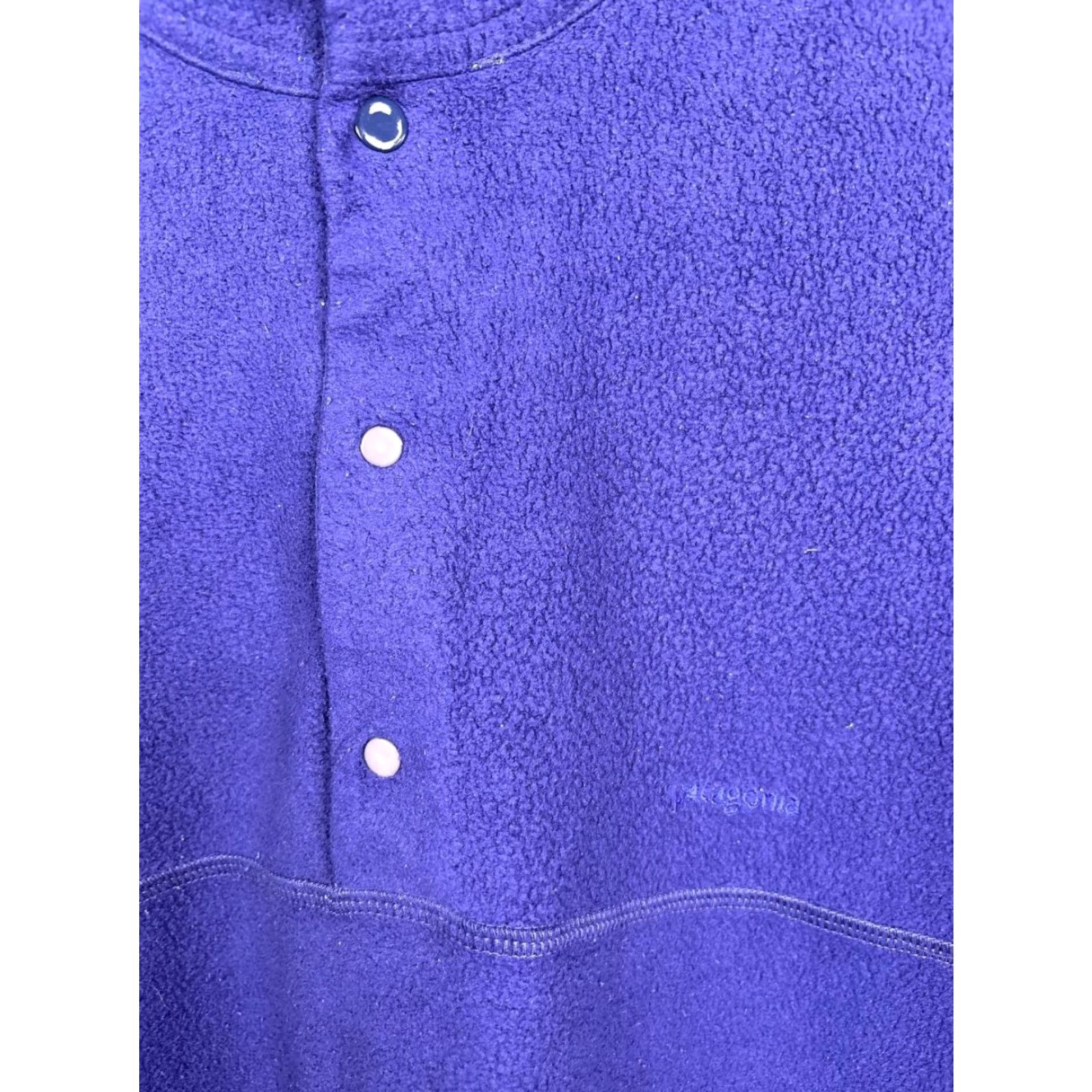 Patagonia Patagonia Sweater M Regular Blue Fleece Long Sleeve Pullover Button Classic Outdoor Mens Size US M / EU 48-50 / 2 - 4 Thumbnail