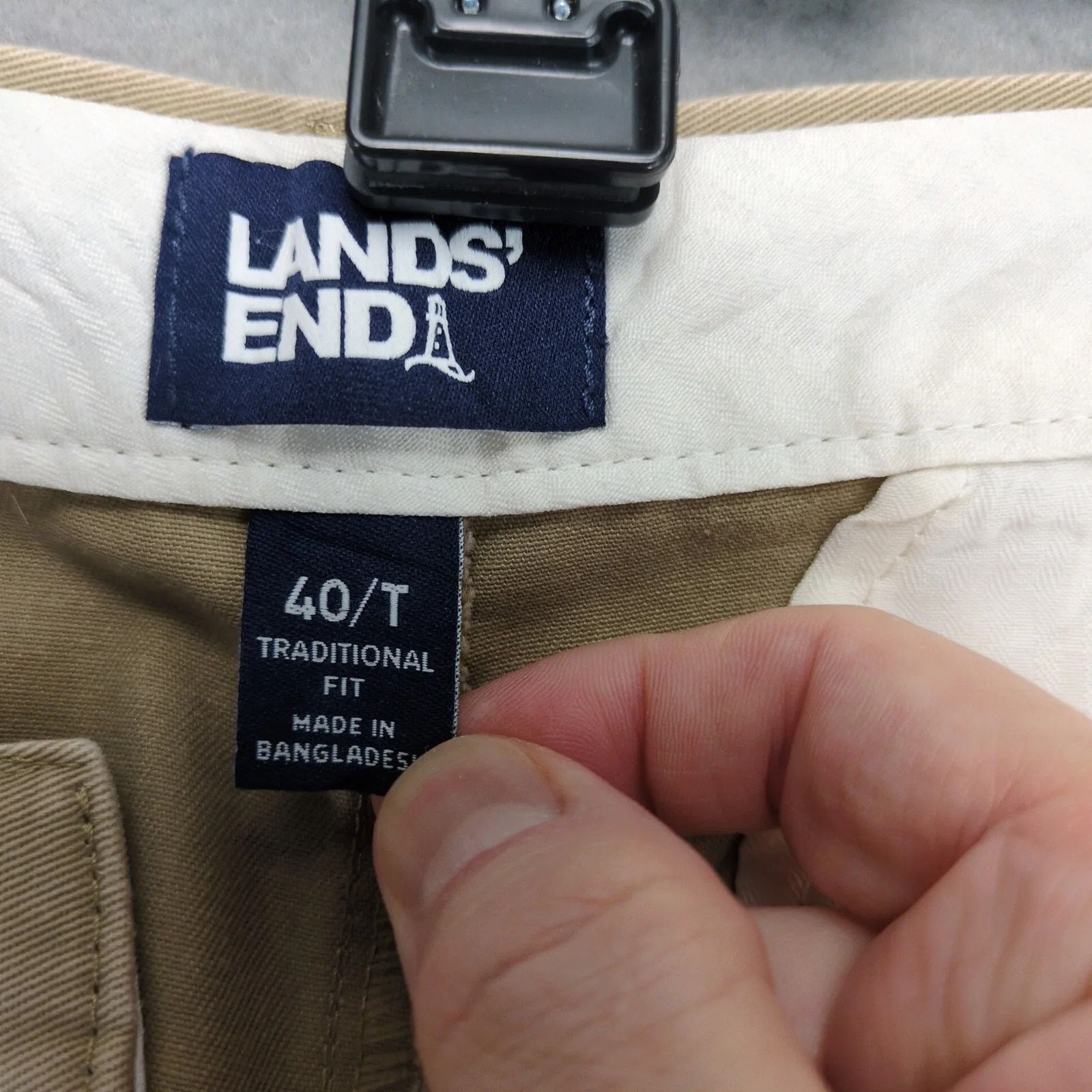 Lands' End Lands End Traditional Khaki Chino Pants Men's 38x28 Straight Size US 38 / EU 54 - 3 Thumbnail