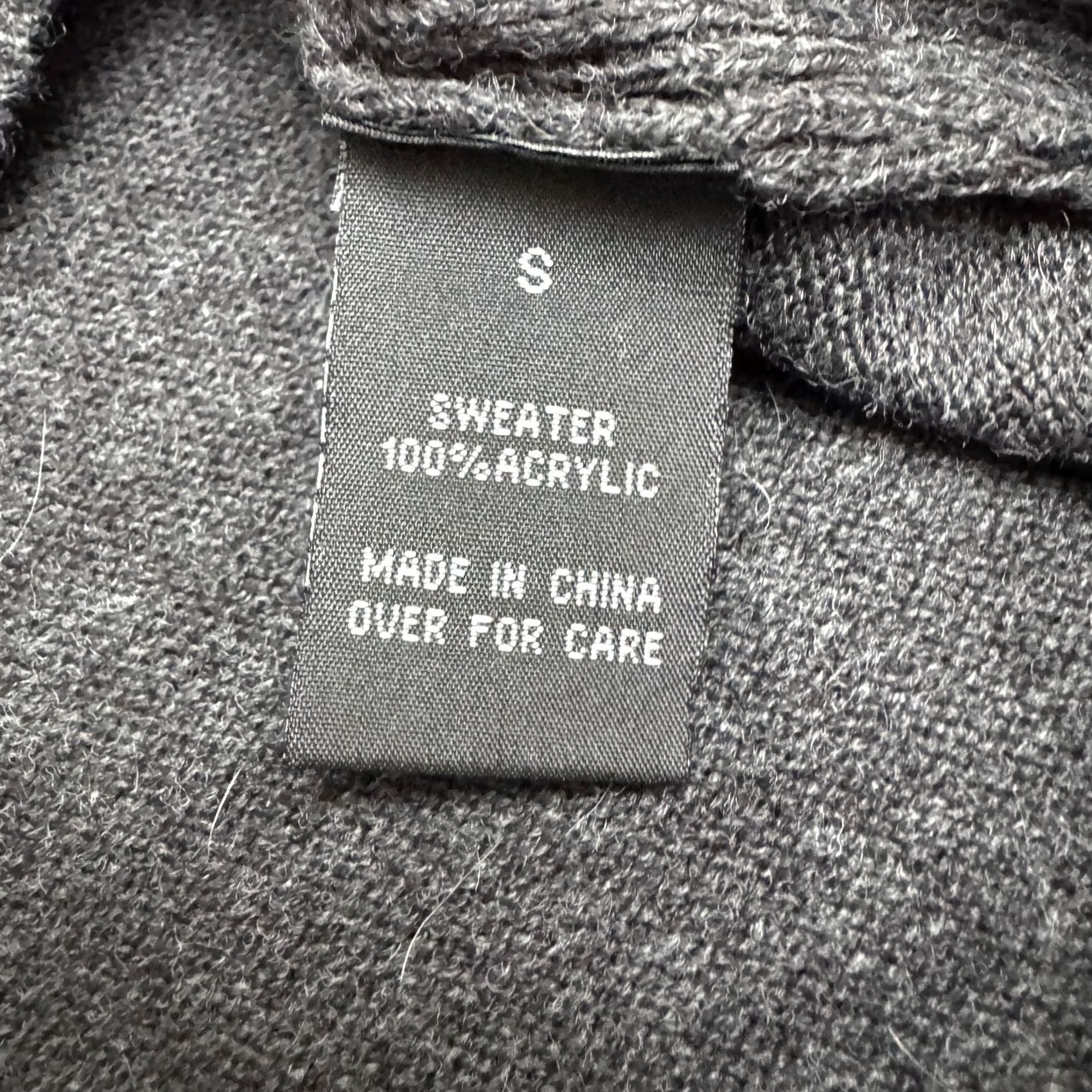 Vintage BCX Downtime A-Line Sweater Dress Womens Small smoke Gray Crew Neck Acrylic NWT Size S / US 4 / IT 40 - 7 Thumbnail