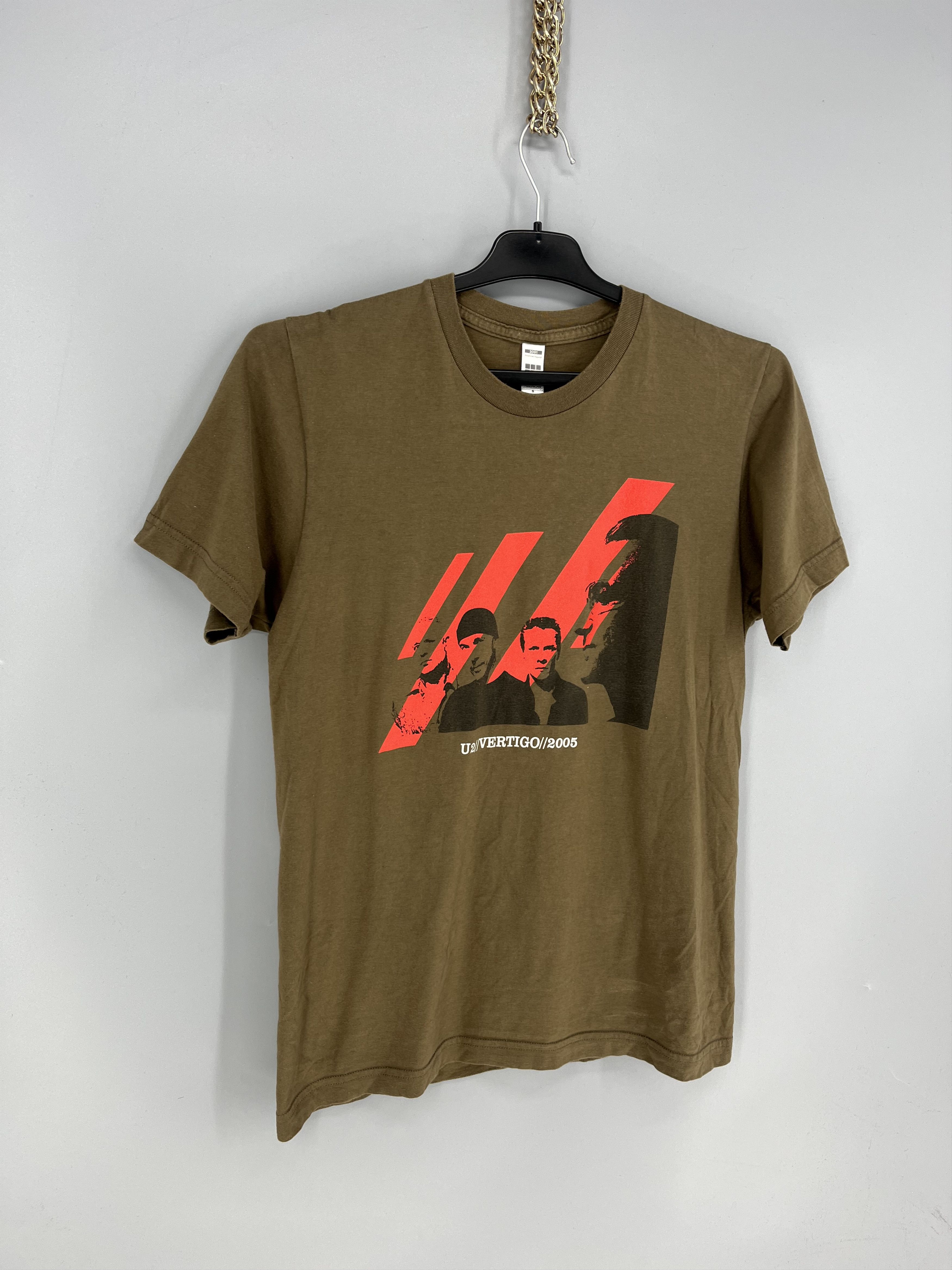 Vintage U2 Vertigo Tour 2005 Concert Band Size S T-shirt Green Retro Size US S / EU 44-46 / 1 - 2 Thumbnail