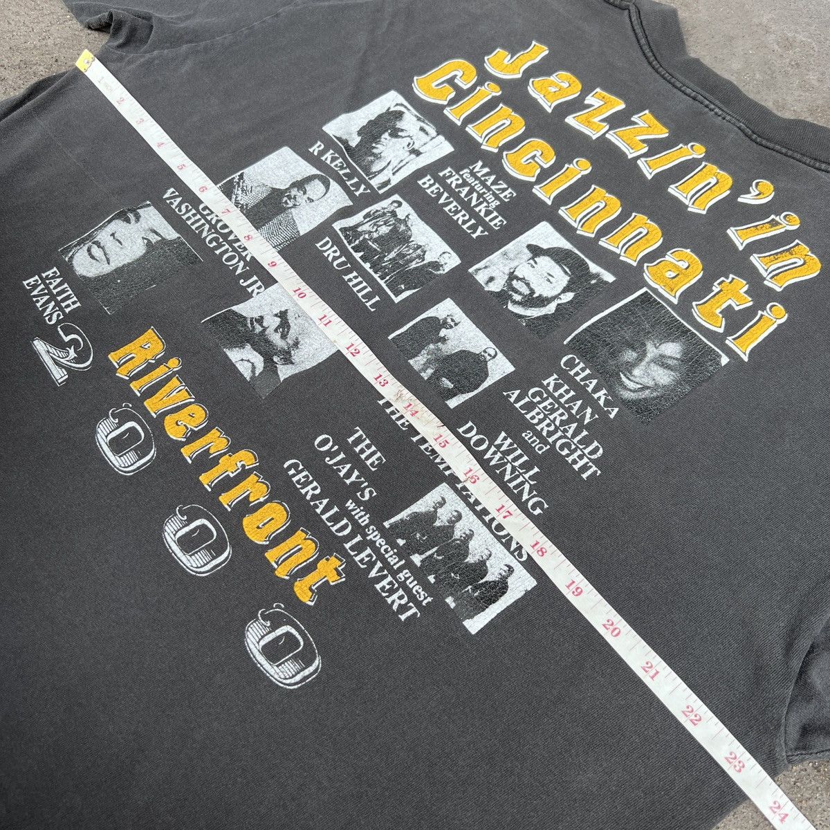 Rap Tees Vintage Jazzin Cincinnati Chaka Khan XL Faded R&B Soul Funk Size US XL / EU 56 / 4 - 9 Thumbnail