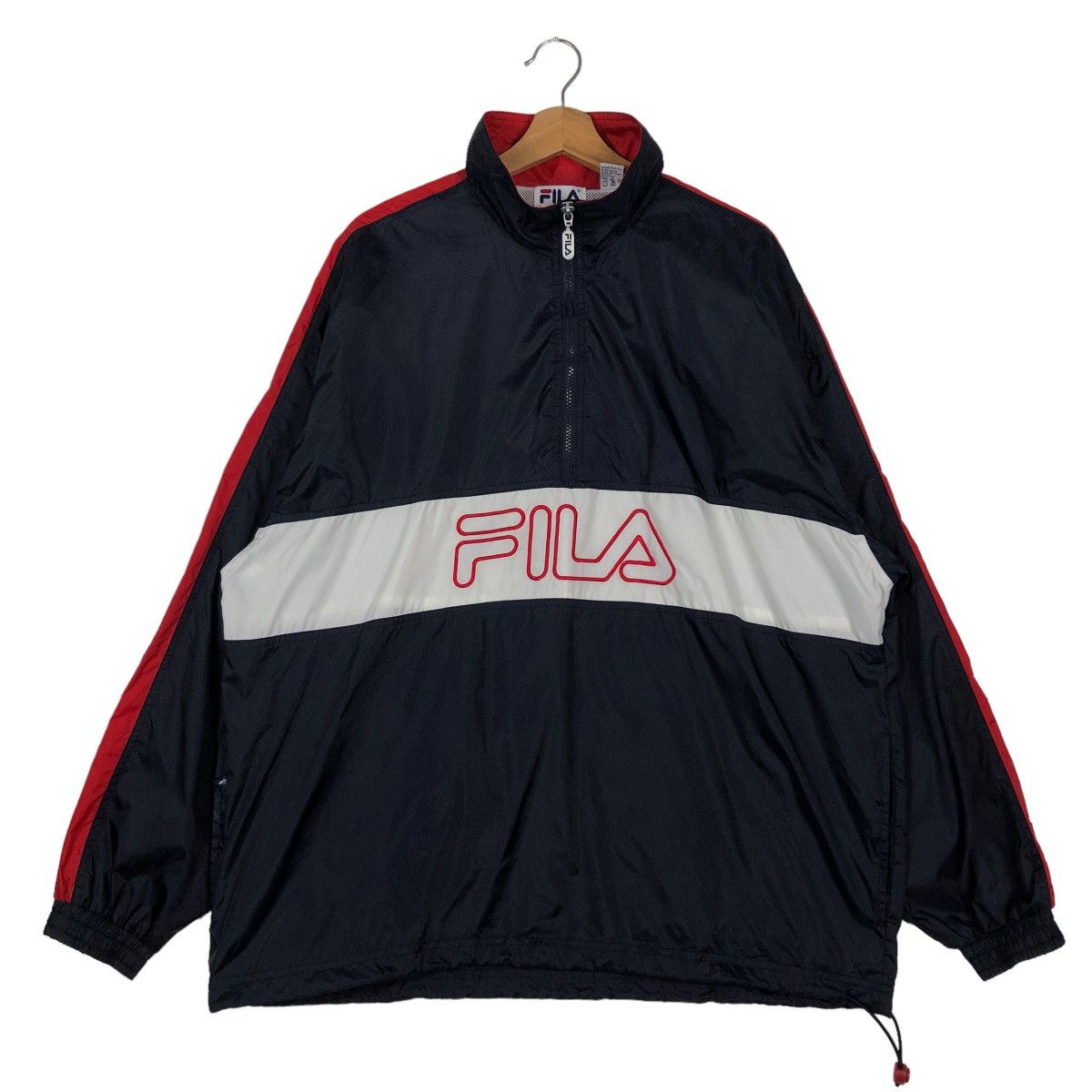 Japanese Brand 🔥90’s Vintage Fila Survival Jacket Pull Over Big Logo Size US L / EU 52-54 / 3 - 1 Thumbnail
