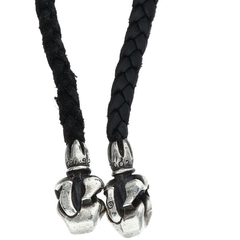 Chrome Hearts Chrome Hearts Leather Braid Silver Necklace Size ONE SIZE - 4 Thumbnail