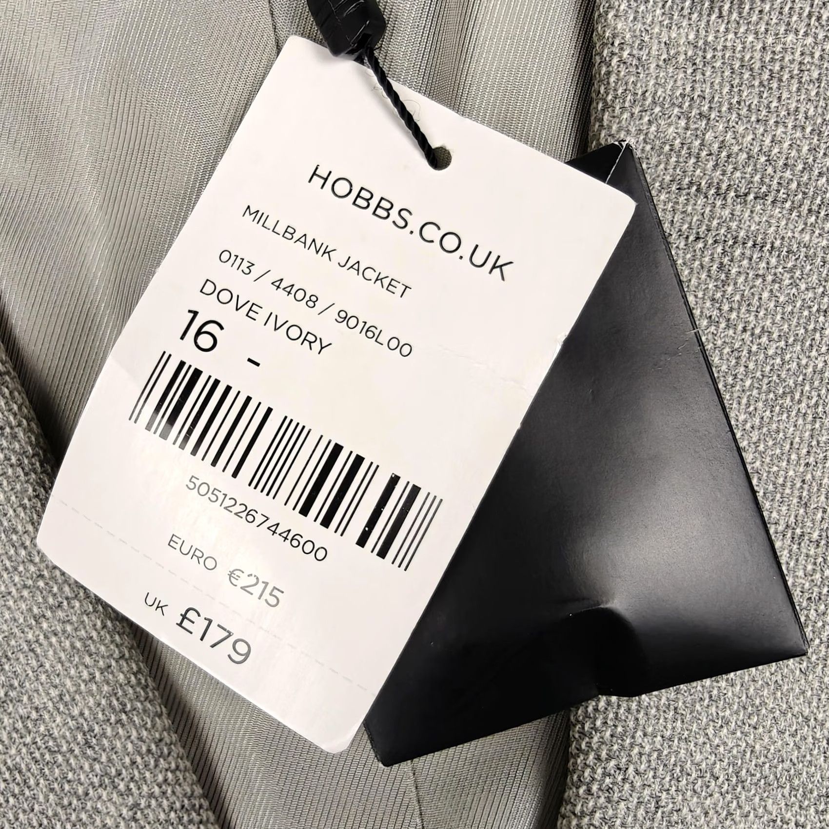 Vintage Hobbs Jacket Womens 16 White Blazer Wool Millbank One Button Lined Suit Workwear Size XXL / US 16-18 / IT 52-54 - 4 Thumbnail