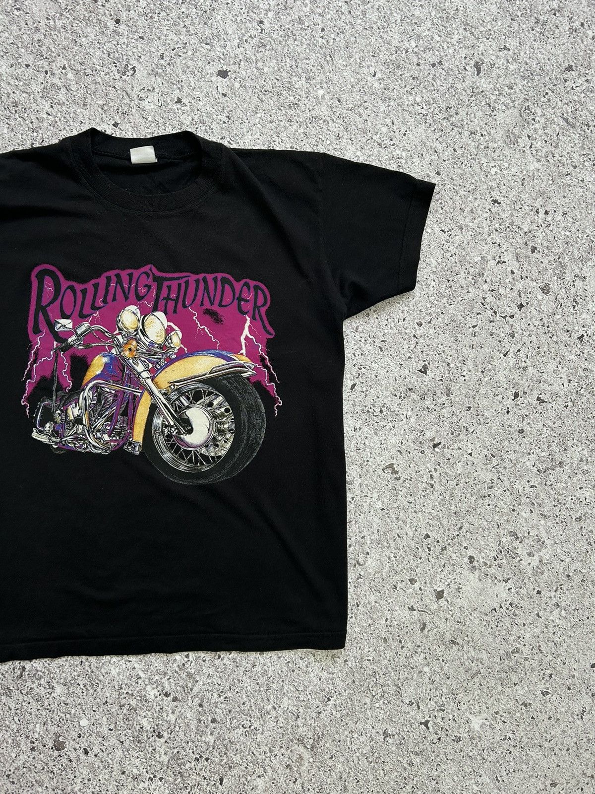 Harley Davidson × Vintage × West Coast Choppers Vintage 90’s Choppers Rolling Thunder T-Shirt Size US XL / EU 56 / 4 - 3 Thumbnail