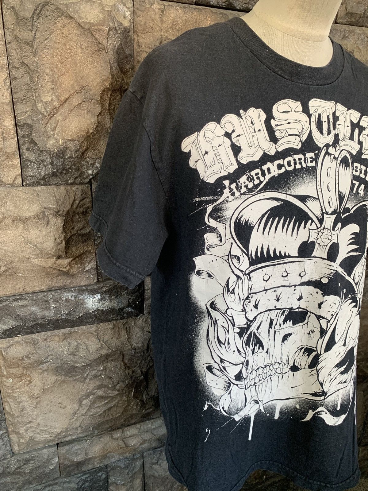 Vintage Vintage Hustler Hardcore Since 74 T shirt Size US L / EU 52-54 / 3 - 4 Thumbnail