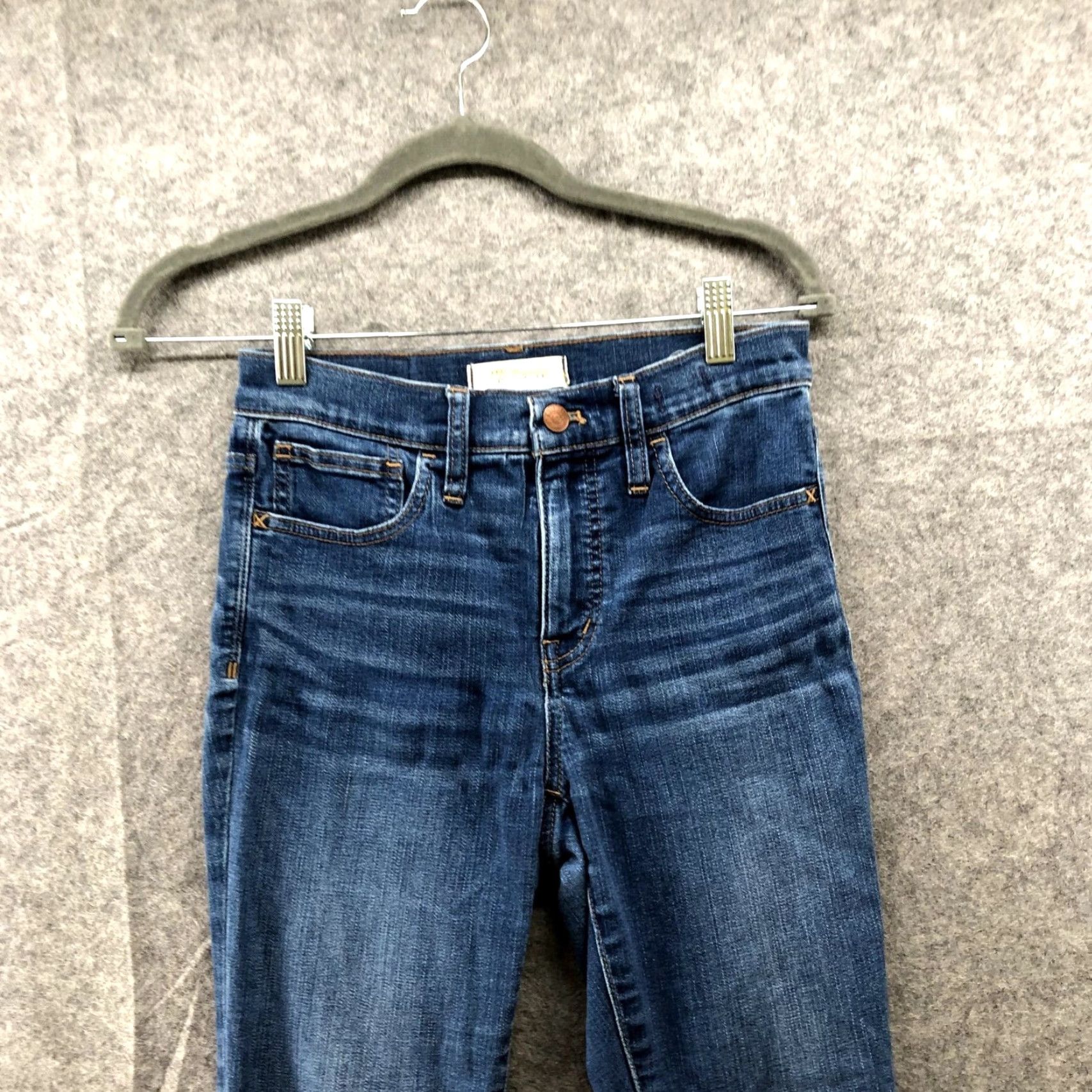 Madewell Madewell Roadtripper Jeans Womens 26 Blue Skinny Mid Rise Medium Wash Skinny Denim Jeans Slim Fit 5-Pocket Stretch Womens Regular Tailored N/A Size 26" / US 2 / IT 38 - 3 Thumbnail