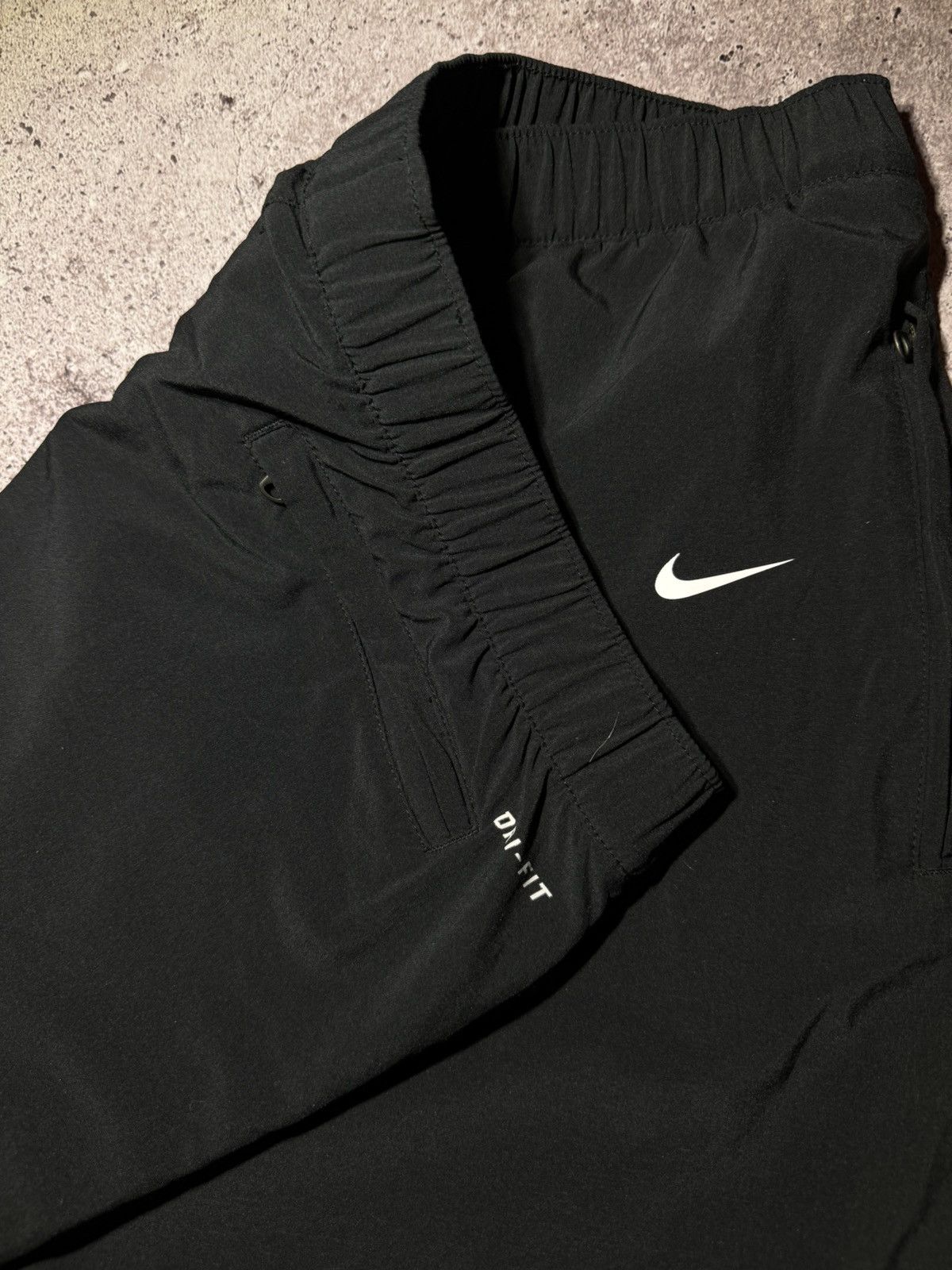 Nike × Vintage Nike Vintage Streetwear Casual Drill y2k Black Sweatpants Size US 32 / EU 48 - 5 Thumbnail