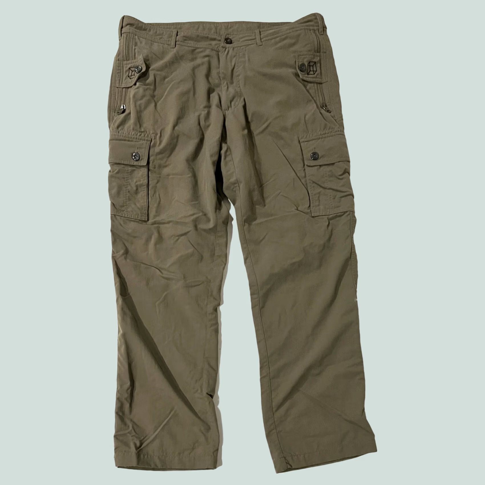 Vintage Pickpocket Proof Pants Mens Cargo Nylon 36x29 Tan Taupe Art Clothing 36 Mens Pants Cargo Nylon Tan Taupe Art Size US 36 / EU 52 - 1 Thumbnail