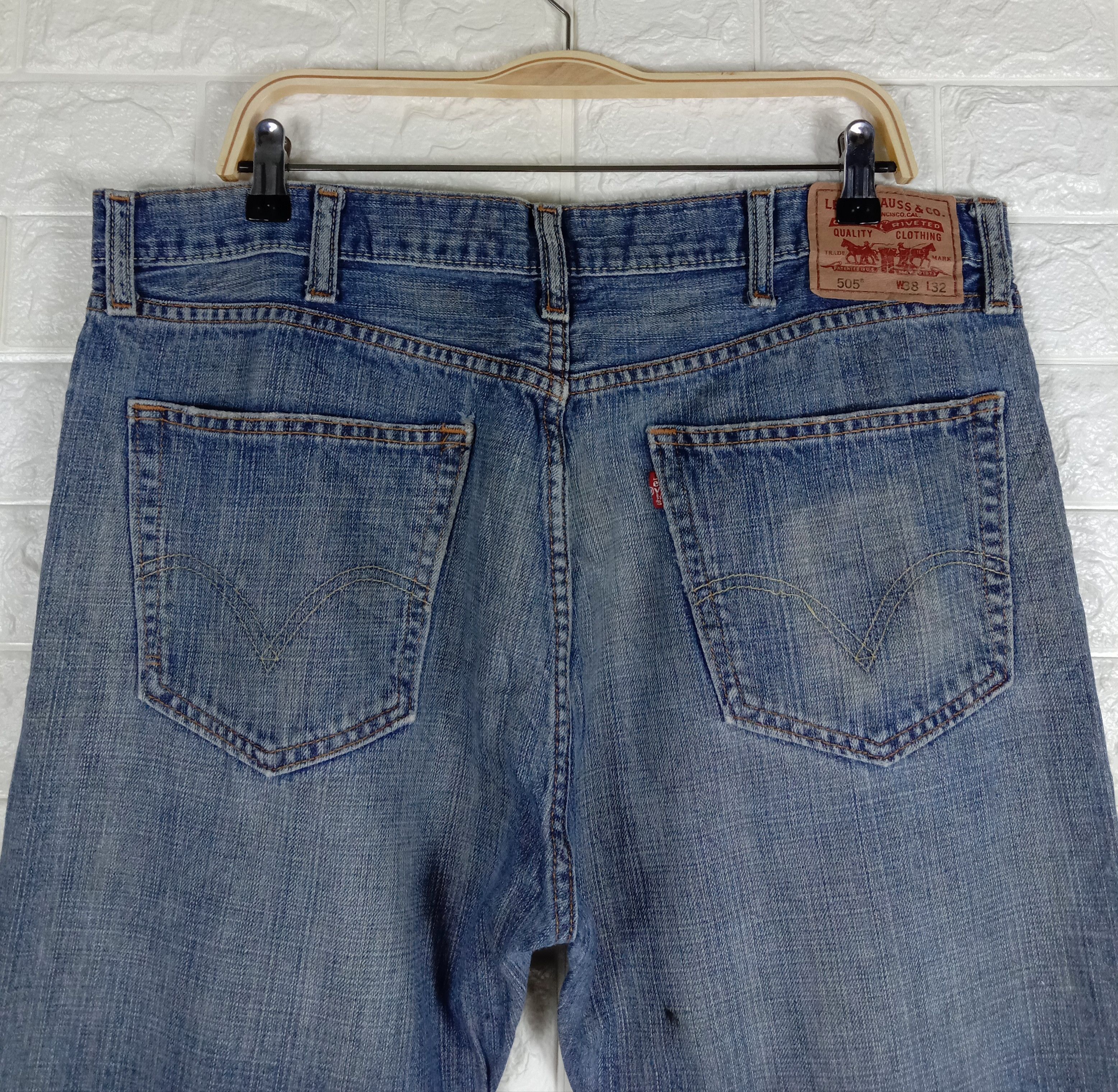 Levi's Vintage Levi's 505 Jeans Earth Tone Straight Fit Denim Size US 38 / EU 54 - 6 Thumbnail