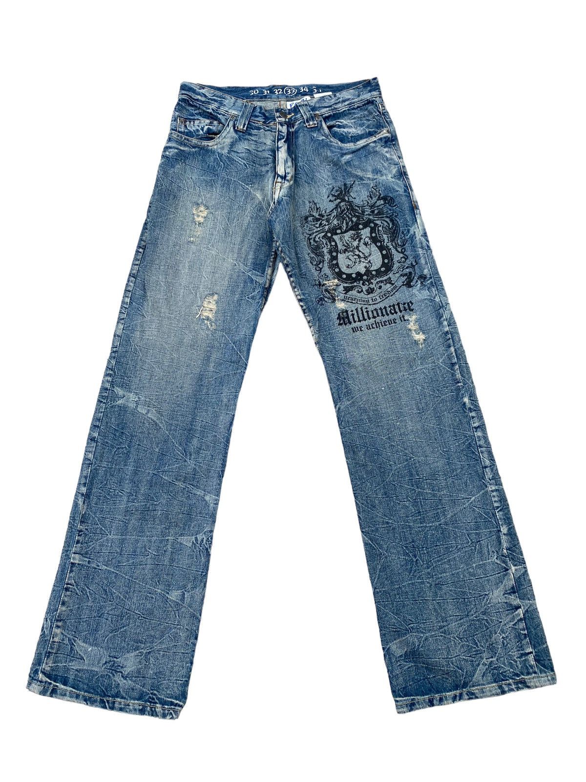 Japanese Brand Vintage Ever Soul Distressed Pant Size US 30 / EU 46 - 1 Thumbnail