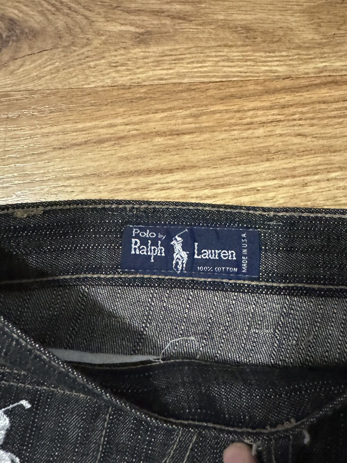 Polo Ralph Lauren × Vintage Baggy Y2K Polo Jeans w/ All-Over-Pony Embroidery Size US 34 / EU 50 - 8 Thumbnail