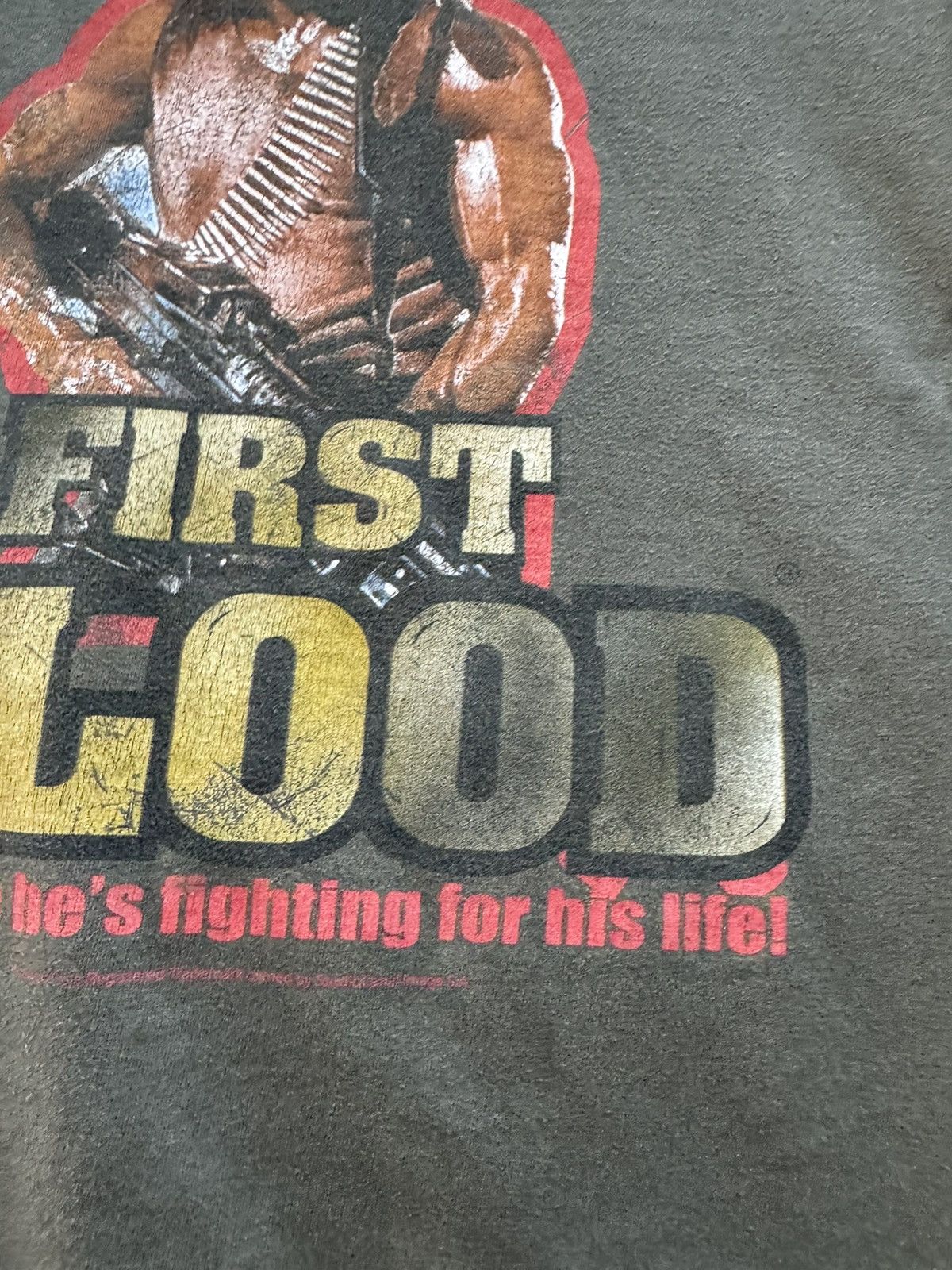 Vintage Vintage Rambo Firts Blood Khaki Movie shirt Size US L / EU 52-54 / 3 - 3 Thumbnail