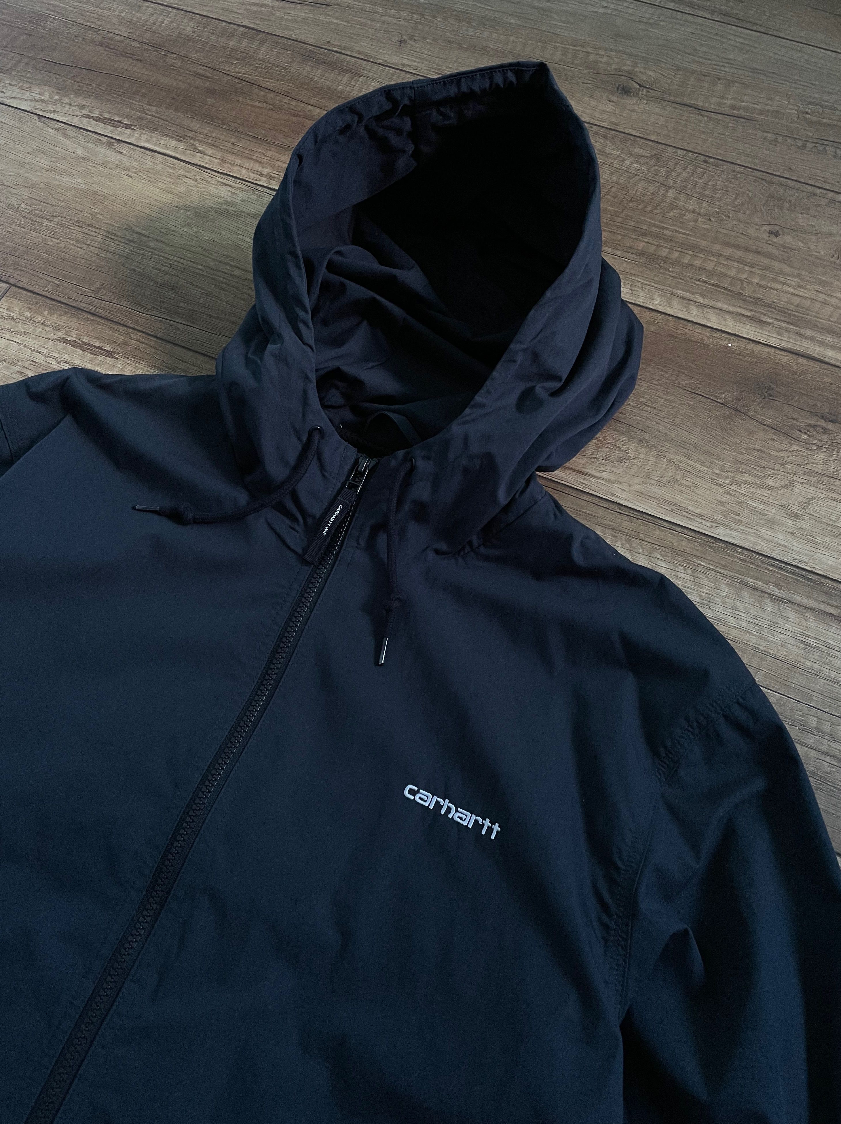 Carhartt Wip Carhartt Marsh Navy Blue Hooded Jacket Size US L / EU 52-54 / 3 - 6 Thumbnail