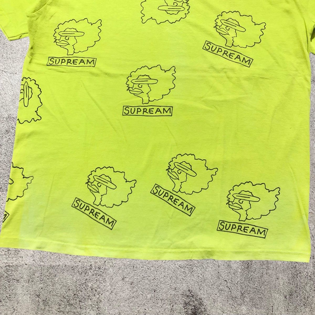 Supreme Supreme x Mark Gonzales Ramm Head T-shirt Green Streetwear Size US L / EU 52-54 / 3 - 3 Thumbnail
