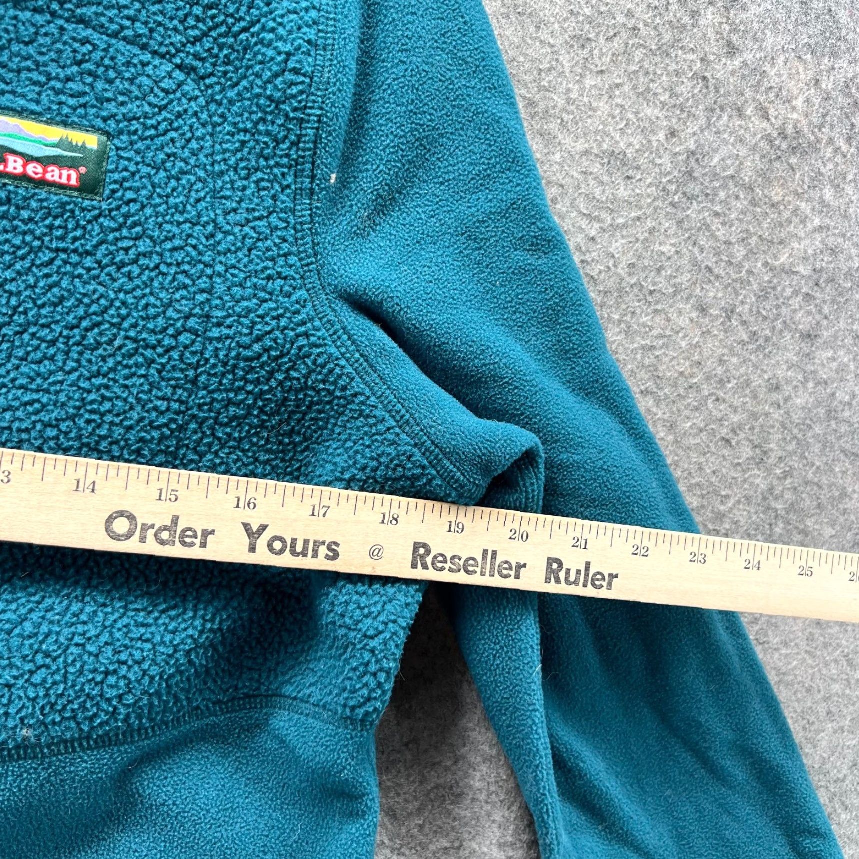 Vintage VINTAGE L.L.Bean Sweater Women Small Teal Blue Half Zip Mountain Fleece Polartec 1/2 Zip Jacket Pullover Size S / US 4 / IT 40 - 5 Thumbnail