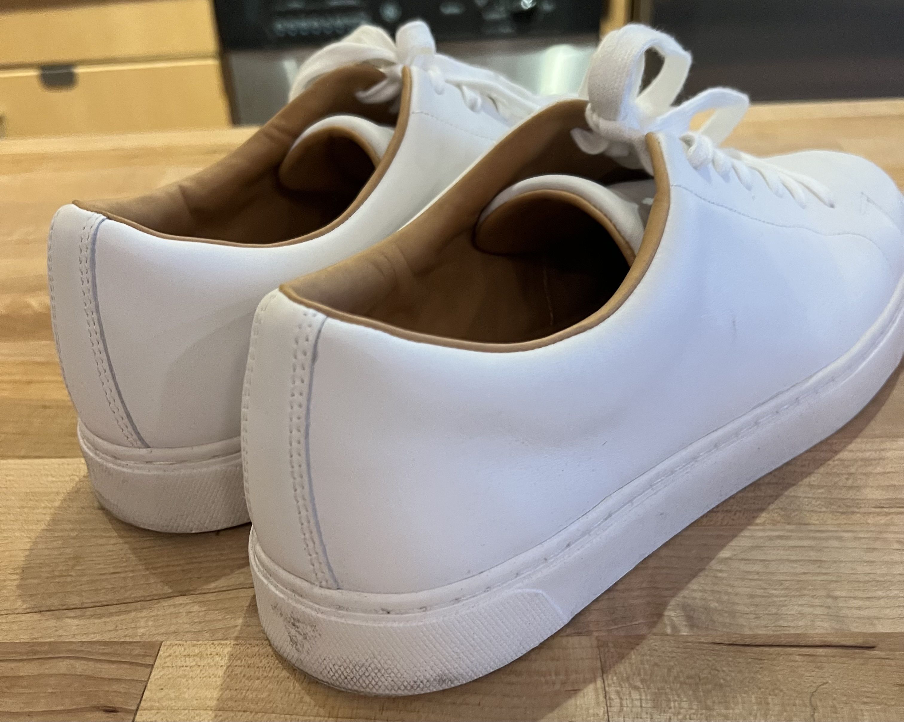 J.Crew J. Crew Court Leathers Men’s Sneakers - White - size: 13 Size US 13 / EU 46 - 6 Thumbnail