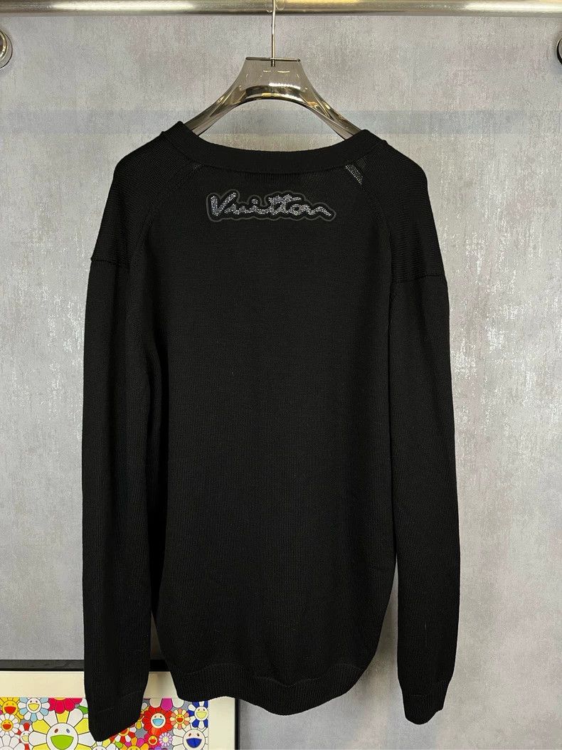 Louis Vuitton Louis Vuitton size 5l Black Spaceman rhinestone LOGO sweate Size US M / EU 48-50 / 2 - 2 Thumbnail