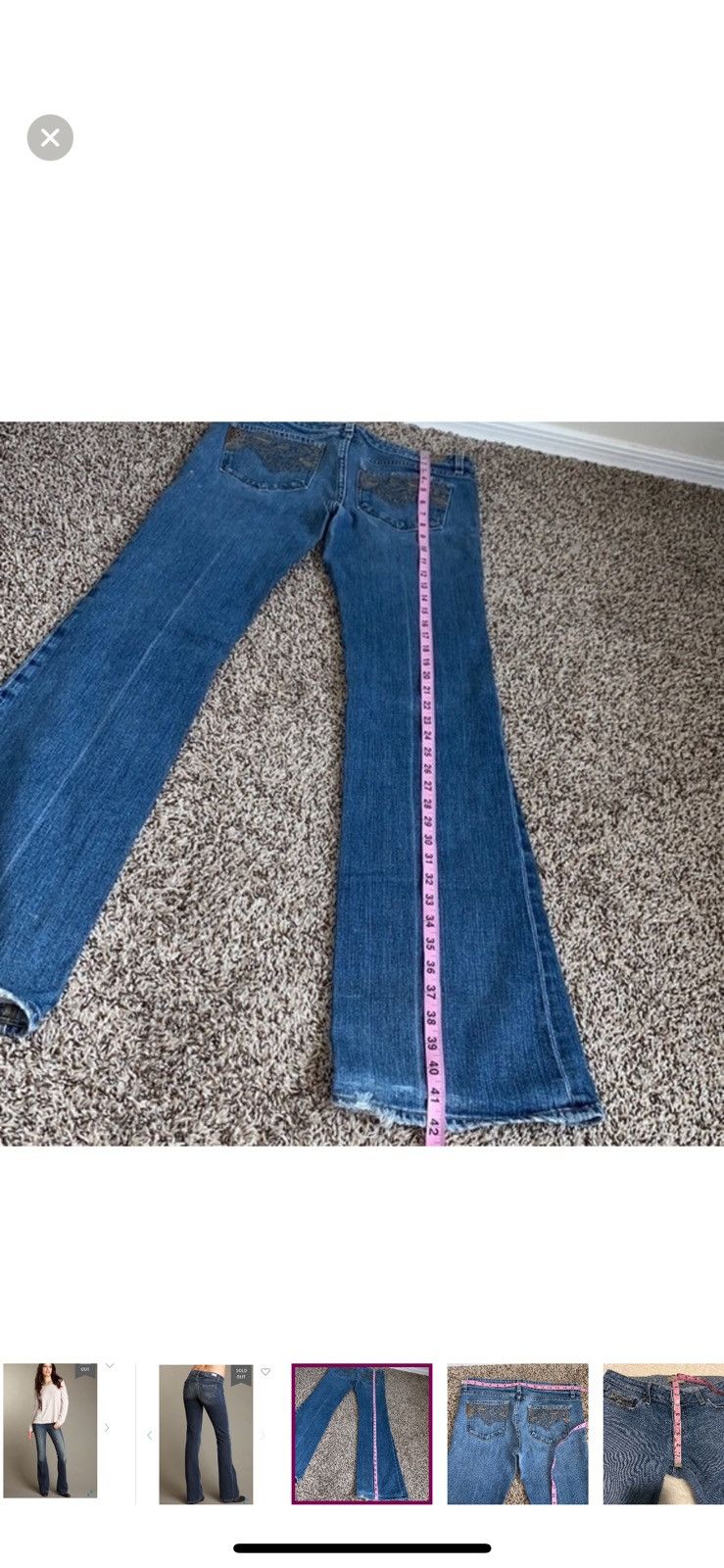 Paige Paige flare laurel canyon jeans size 30 Size 30" / US 8 / IT 44 - 8 Thumbnail